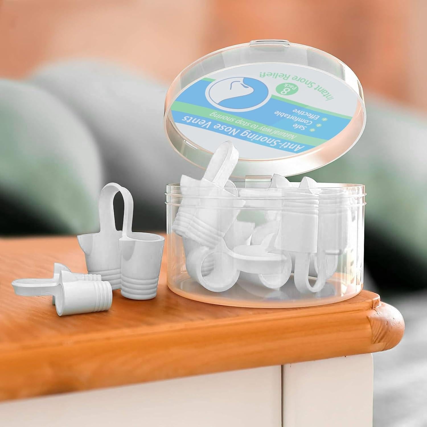 Válvulas Nasales Antisnoring KinomiYa - 8 Piezas Reutilizables