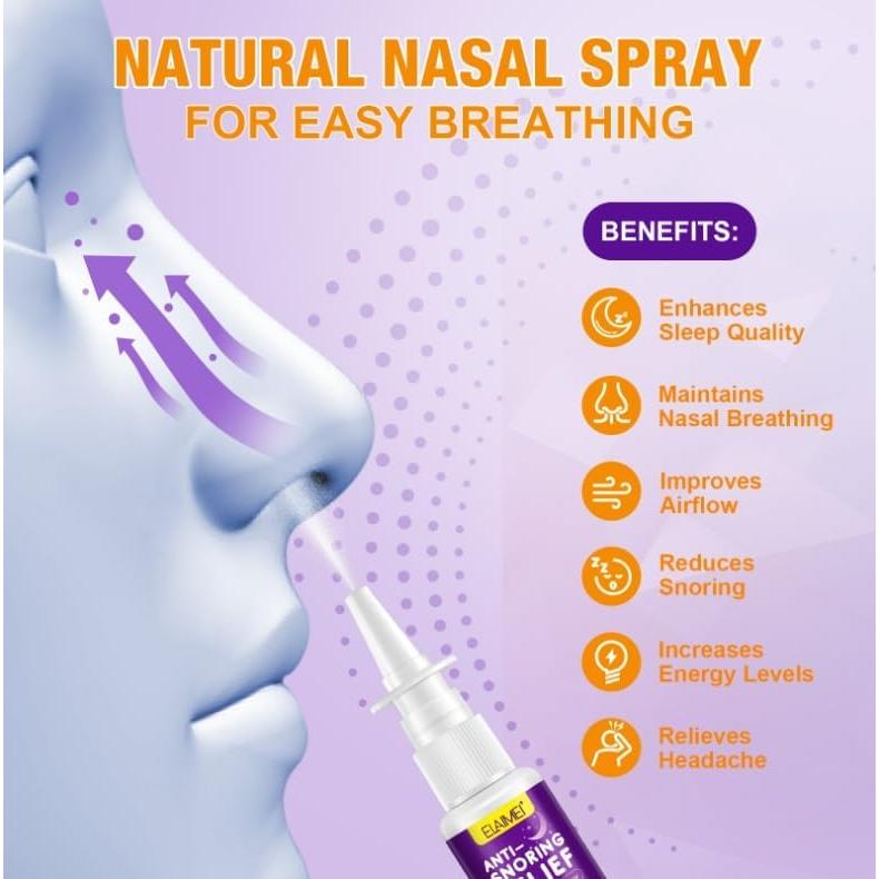 Spray Antisnoring JINZZHAO 30ml - Solución Natural para Ronquidos