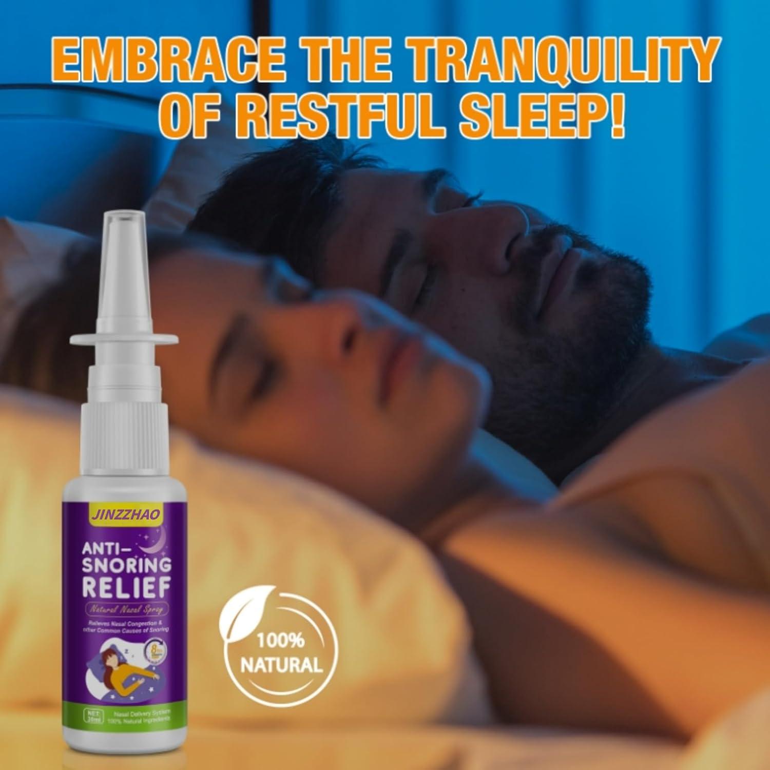 Spray Antisnoring JINZZHAO 30ml - Solución Natural para Ronquidos
