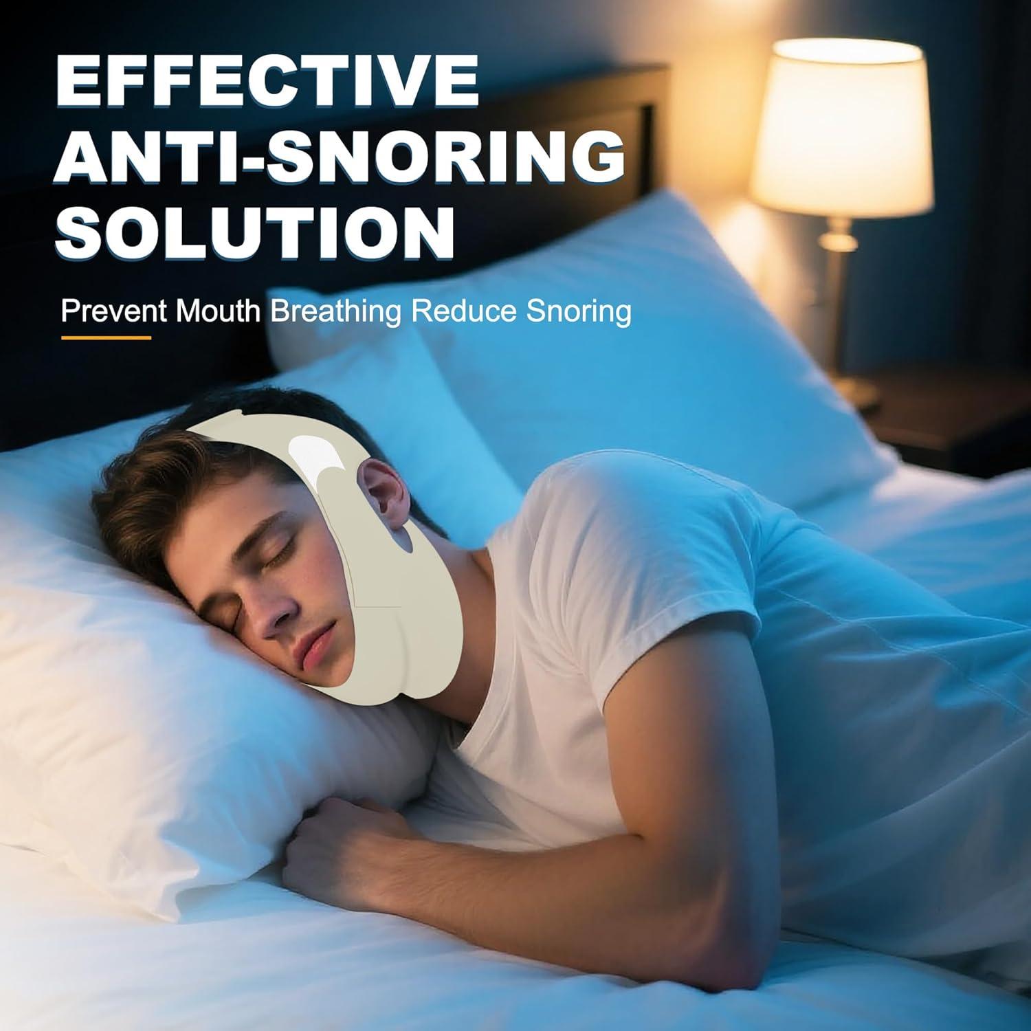 Correa de Barbilla Antironquidos Holinee Verde Ajustable