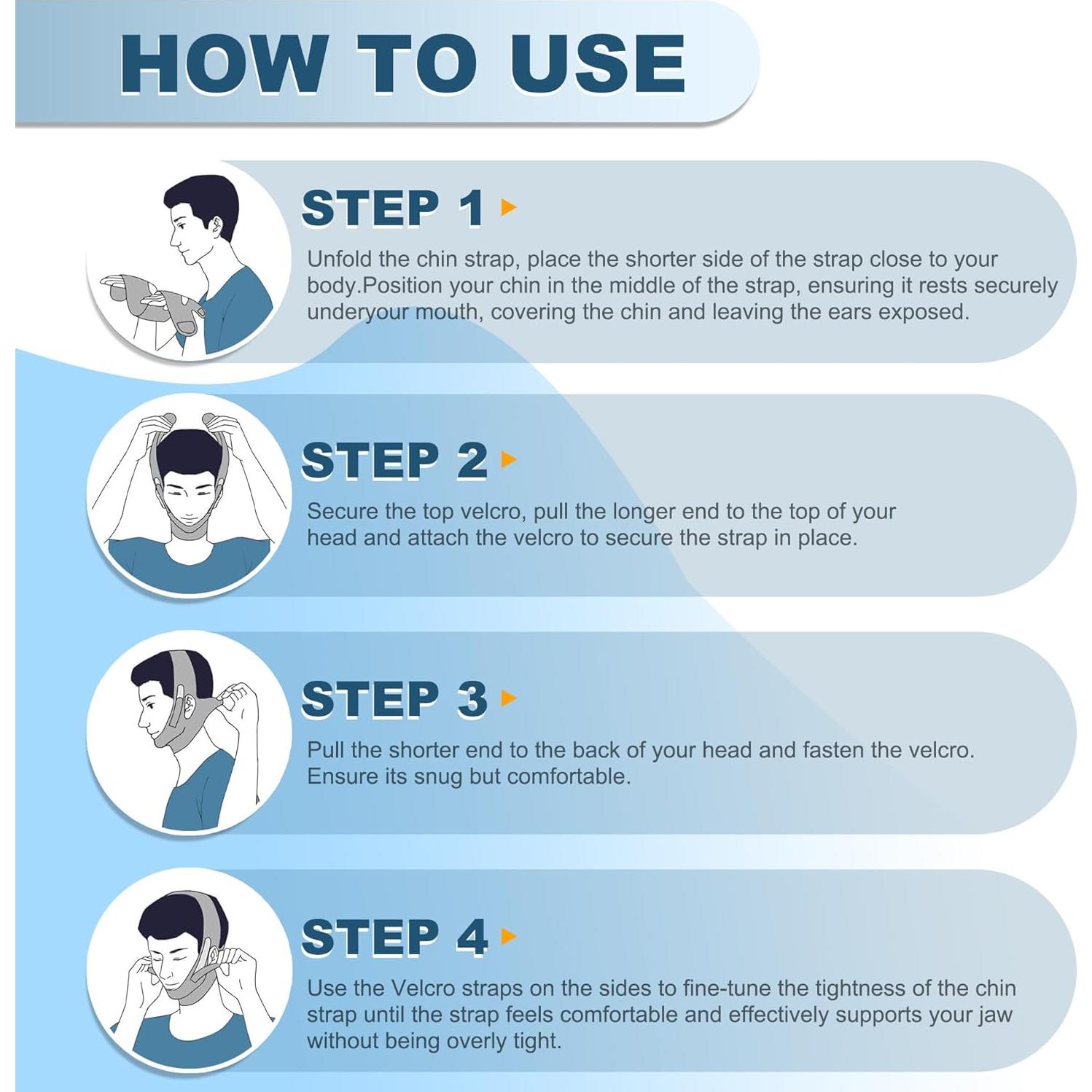 Correa de Barbilla Antironquidos Holinee Verde Ajustable