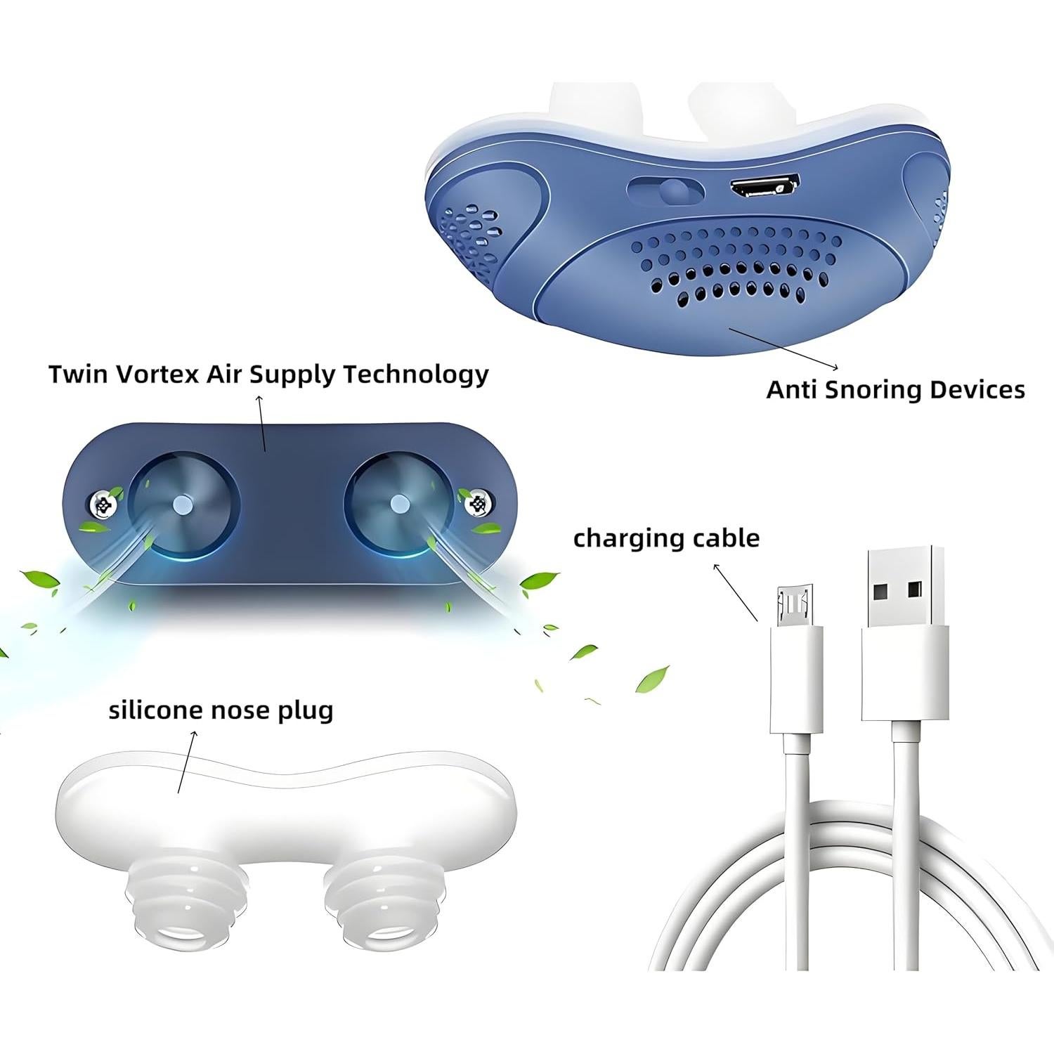 Dispositivo Anti Ronquidos Gesgatu Doble Vórtice Ajustable