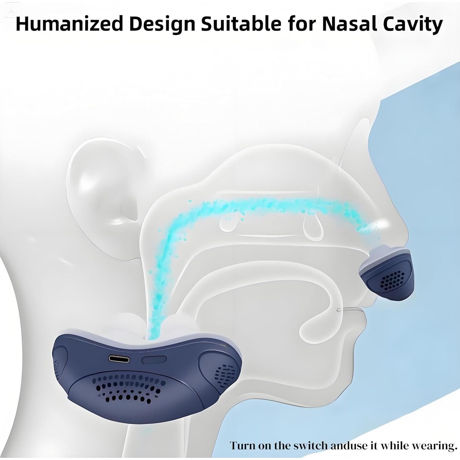 Dispositivo Anti Ronquidos Gesgatu Doble Vórtice Ajustable