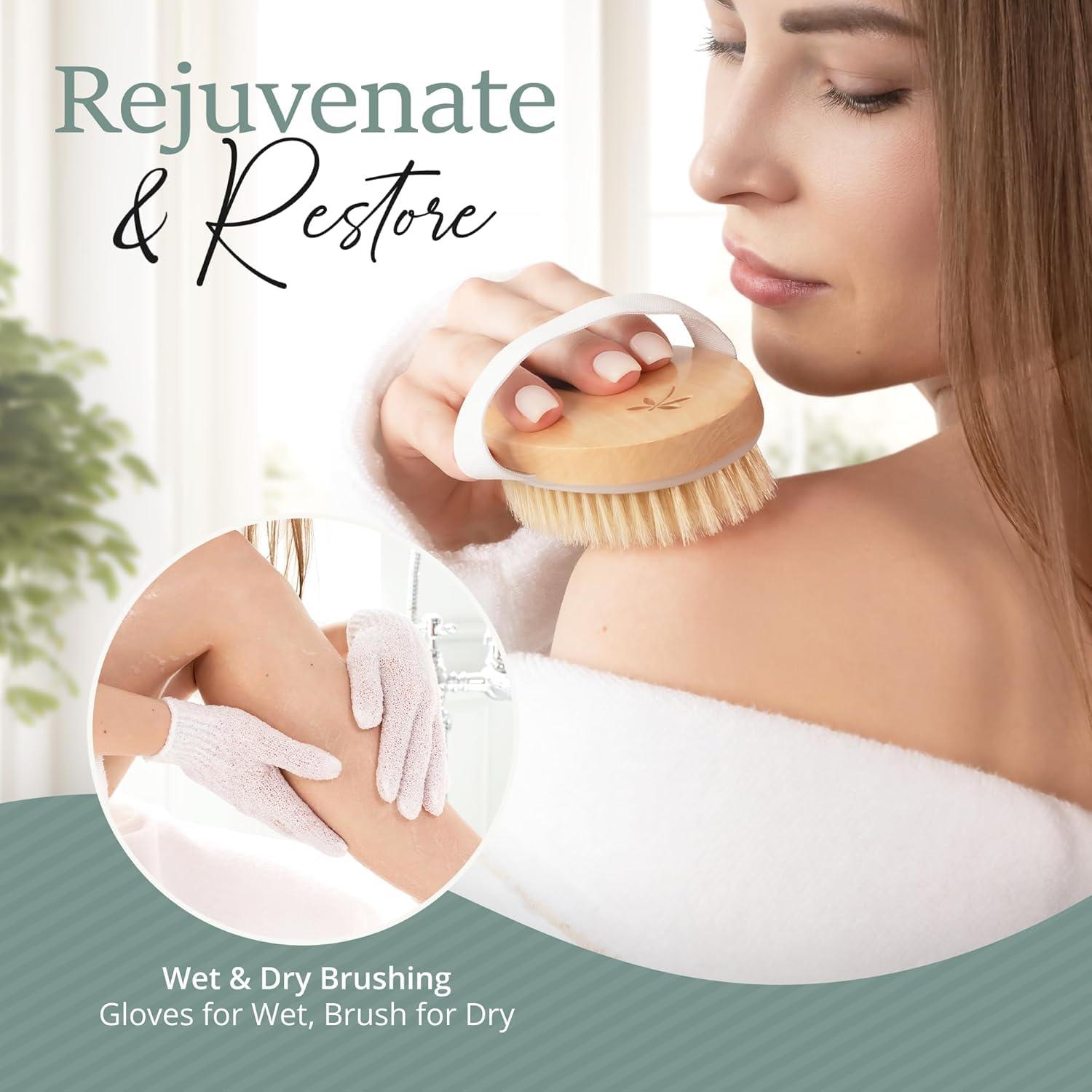 Conjunto de Cepillos Corporales Belula - Exfoliantes Naturales