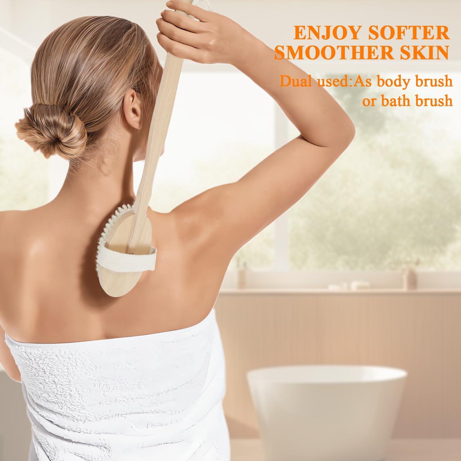 Set de Cepillos Secos SAMEBUTECO 5 Piezas Madera Natural