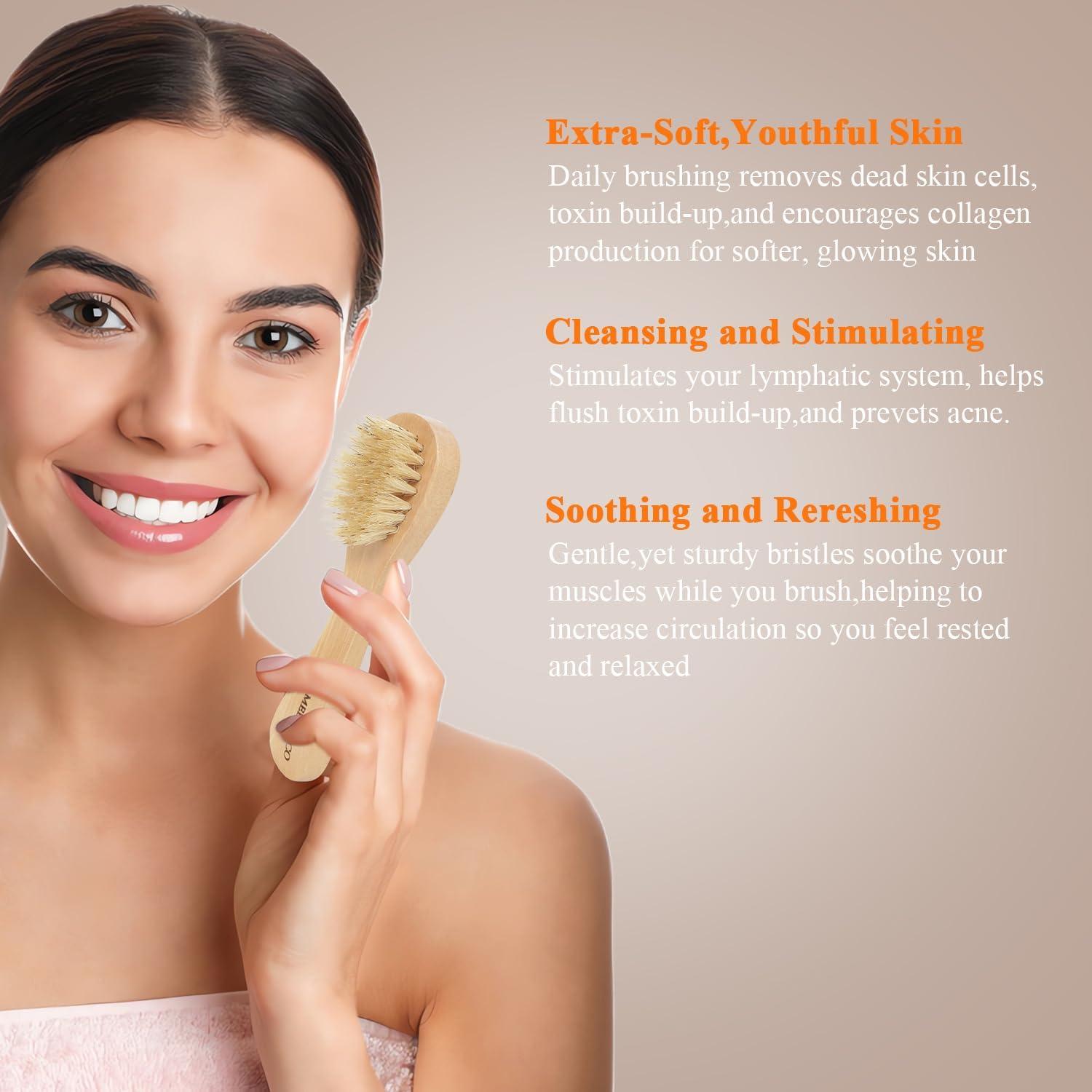 Set de Cepillos Secos SAMEBUTECO 5 Piezas Madera Natural