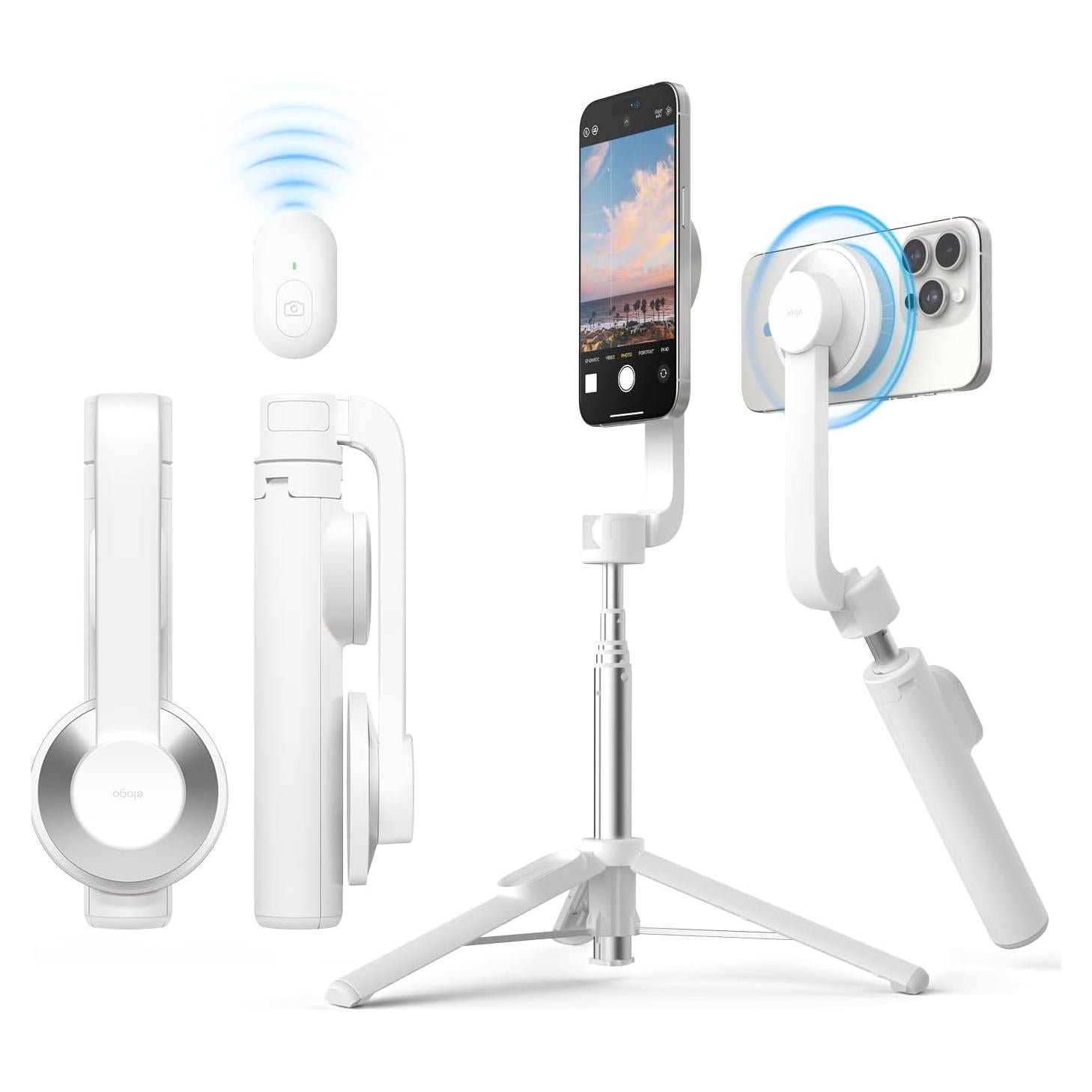 Palo de Selfie Magnético elago EMSSTICK-WH Blanco, Extensible 30.48 cm