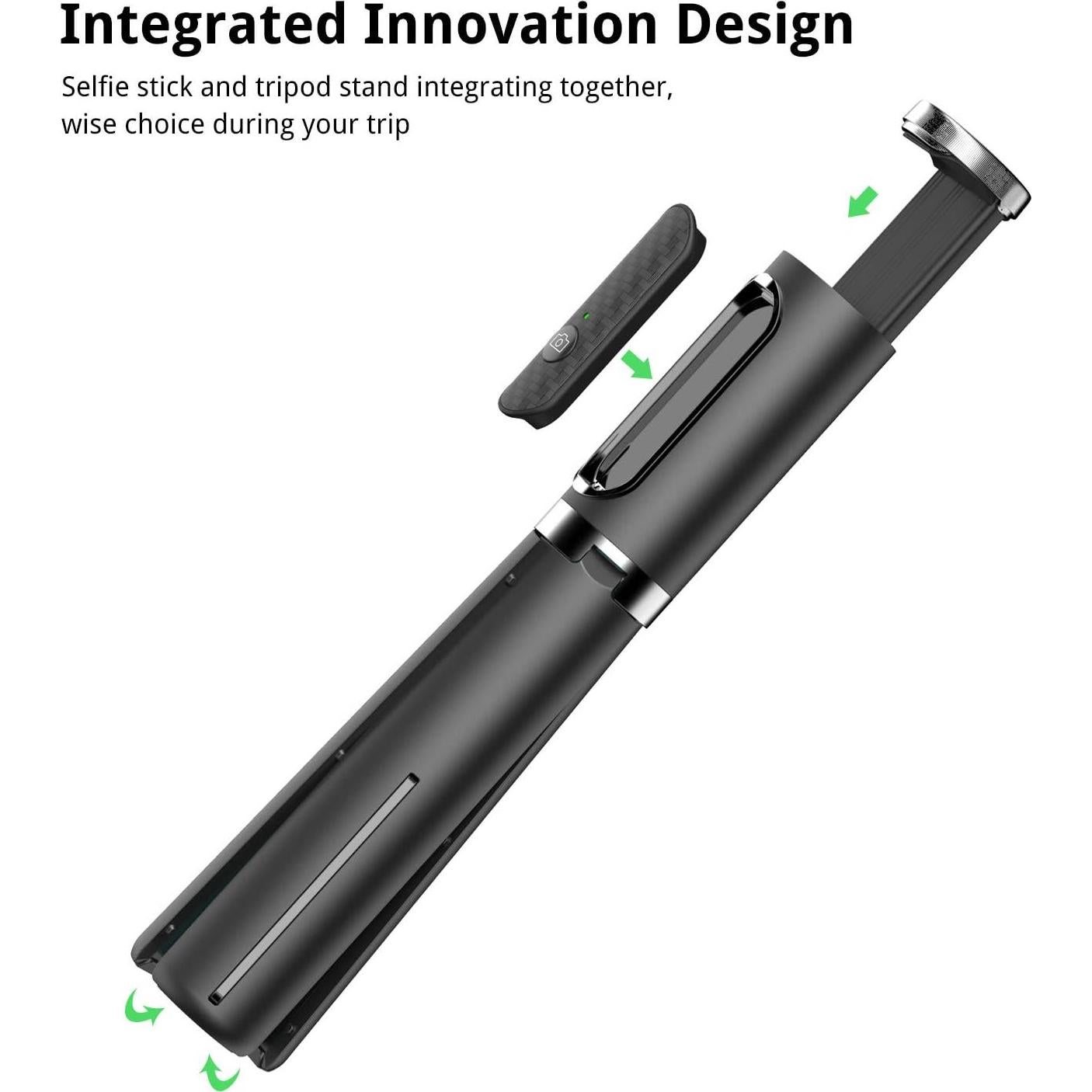 Trípode Selfie Atumtek 3 en 1 con 3 Remotos Bluetooth