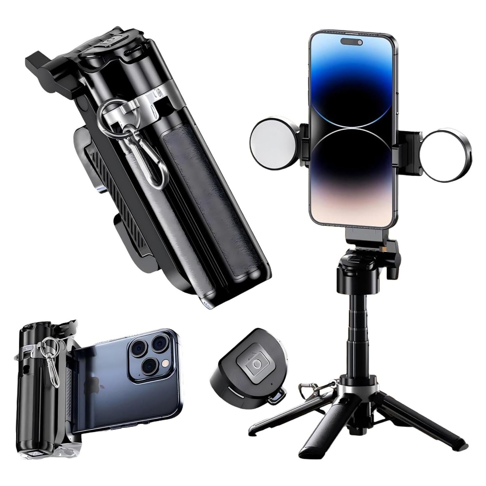 Mini Soporte de Tripié para Selfie GripPic, Altura 12-42cm