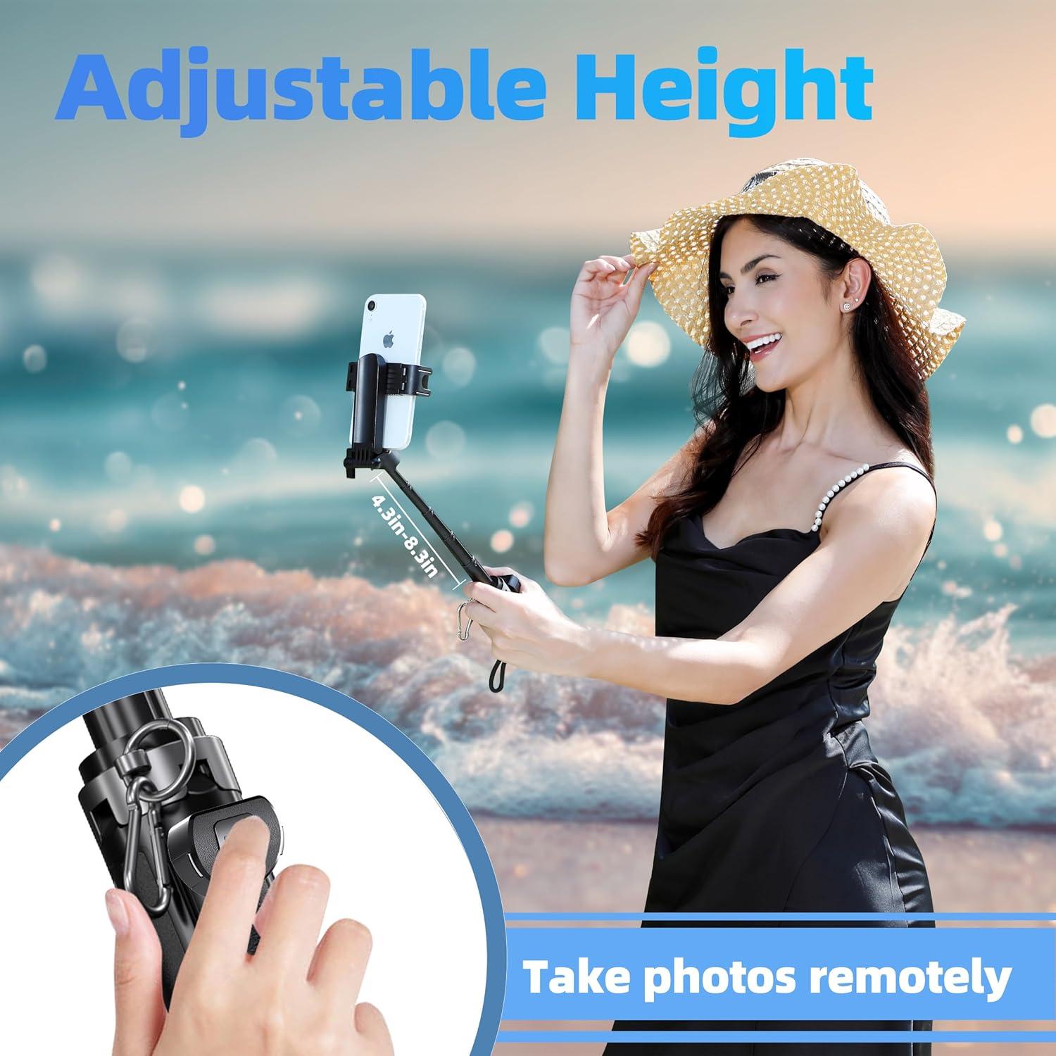 Mini Soporte de Tripié para Selfie GripPic, Altura 12-42cm