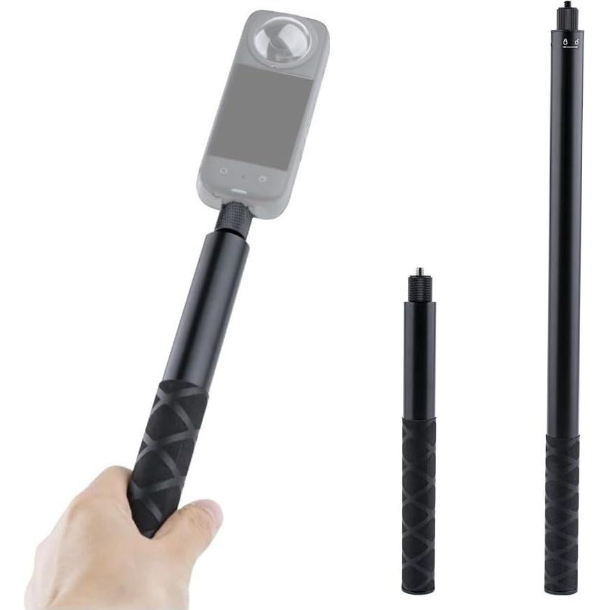 Palo de Selfie Invisible 70cm Aluminio para Insta360 y DJI OSMO