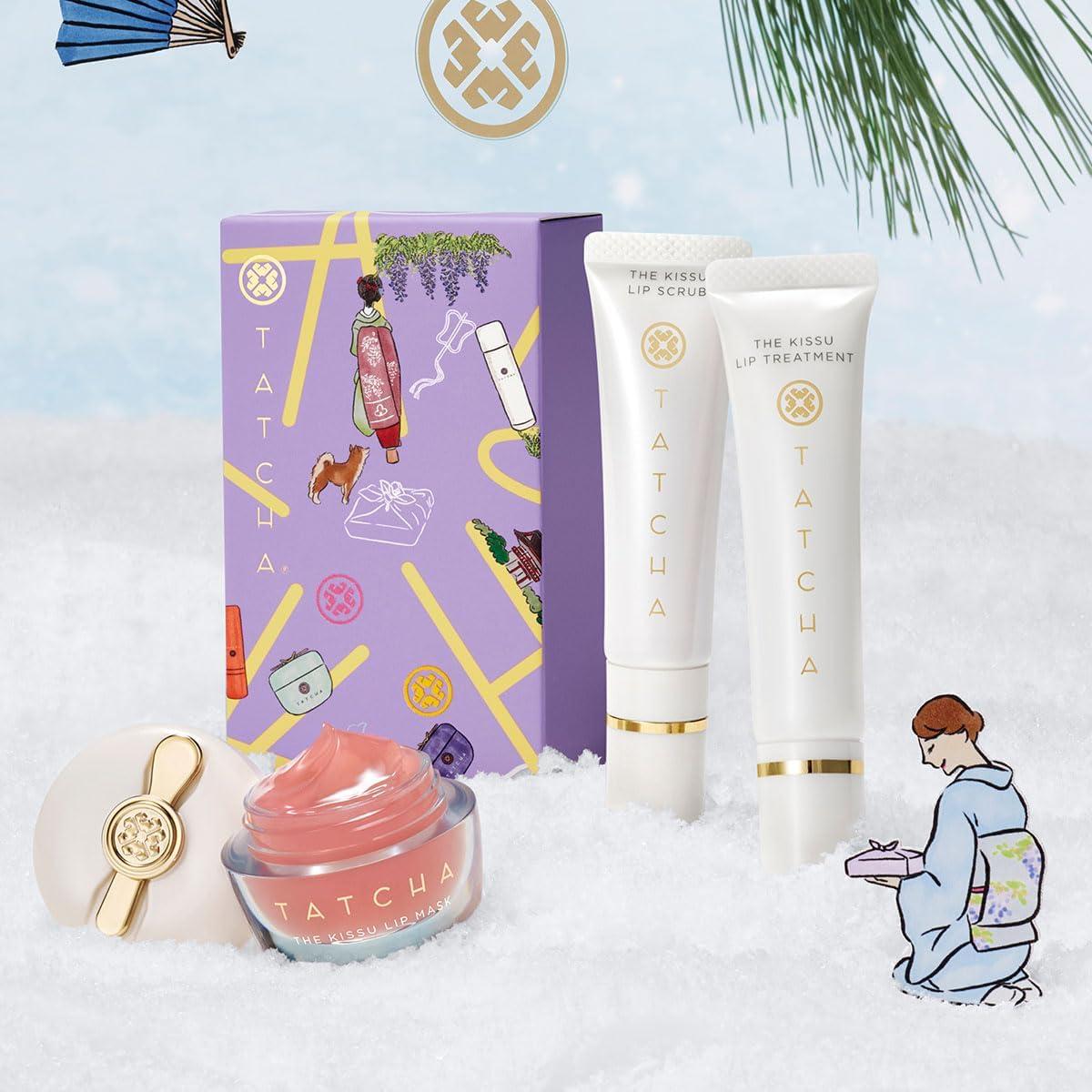 Set de Regalo TATCHA Kissu - Exfoliante, Tratamiento y Mascarilla Labial