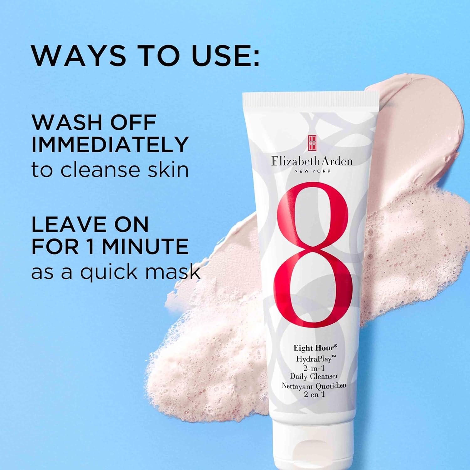 Limpiador Facial 2-en-1 Elizabeth Arden 119 g - Hidratante y Minimiza Poros