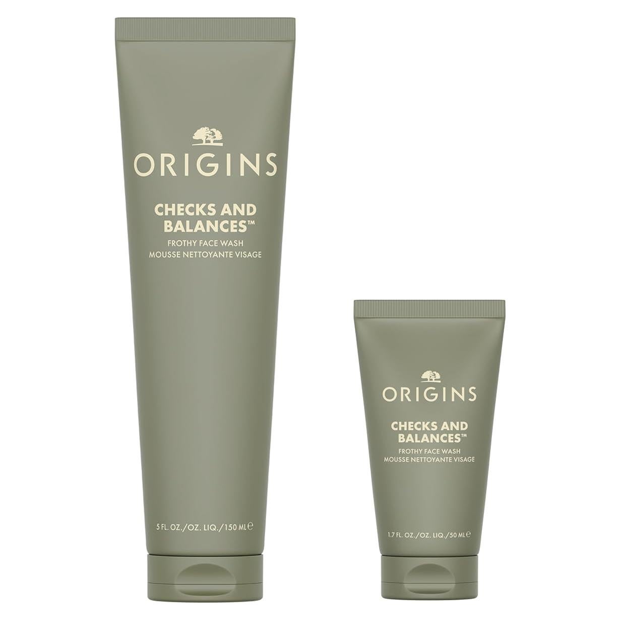 Conjunto de lavado facial Origins Checks and Balances 2 piezas