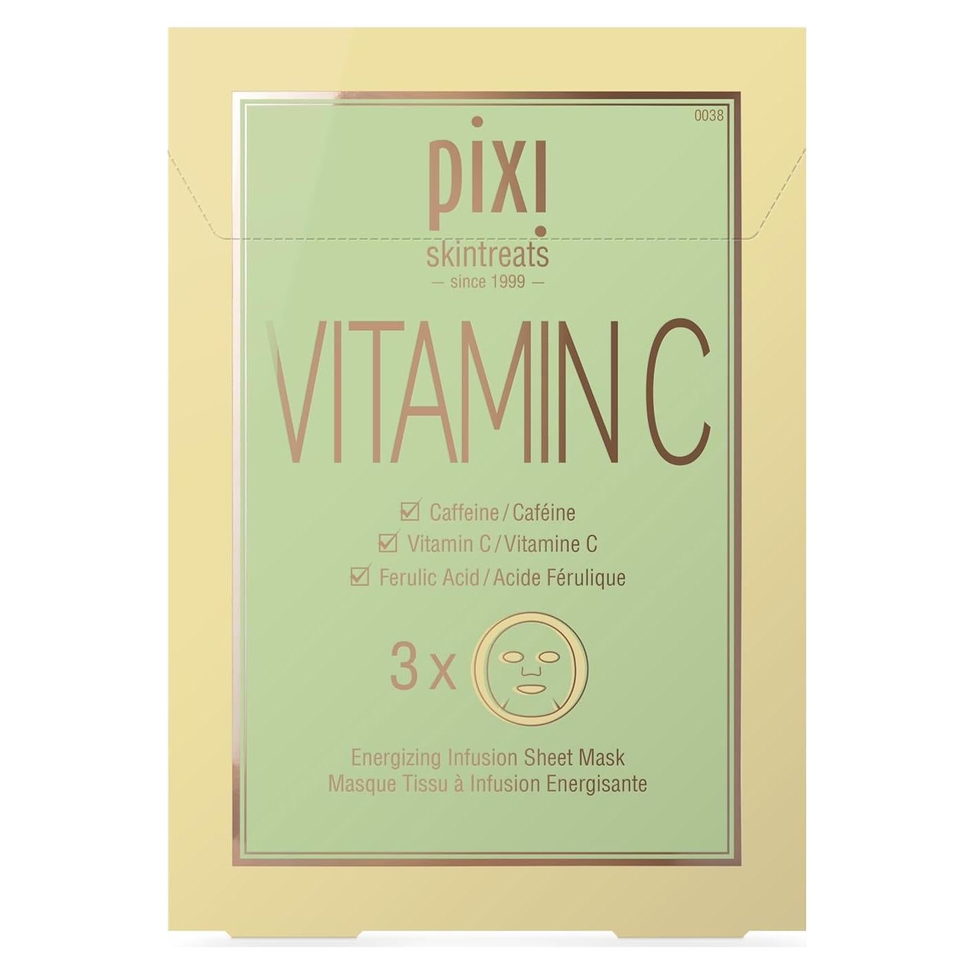 Mascarilla de Hoja Vitamina-C Pixi Beauty 3 Unidades