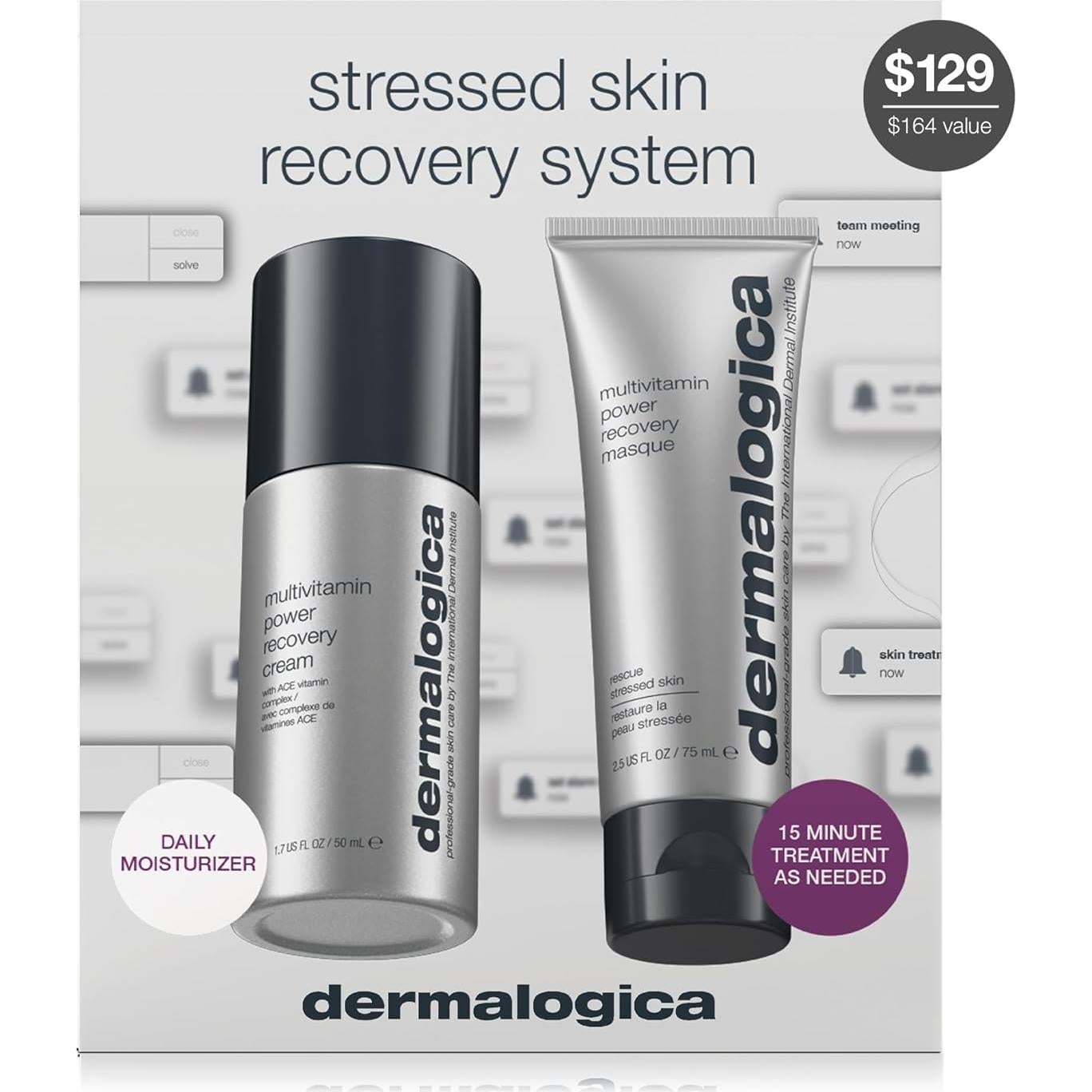 Kit de Cuidado Facial Dermalogica para Piel Estresada - Mascarilla y Crema