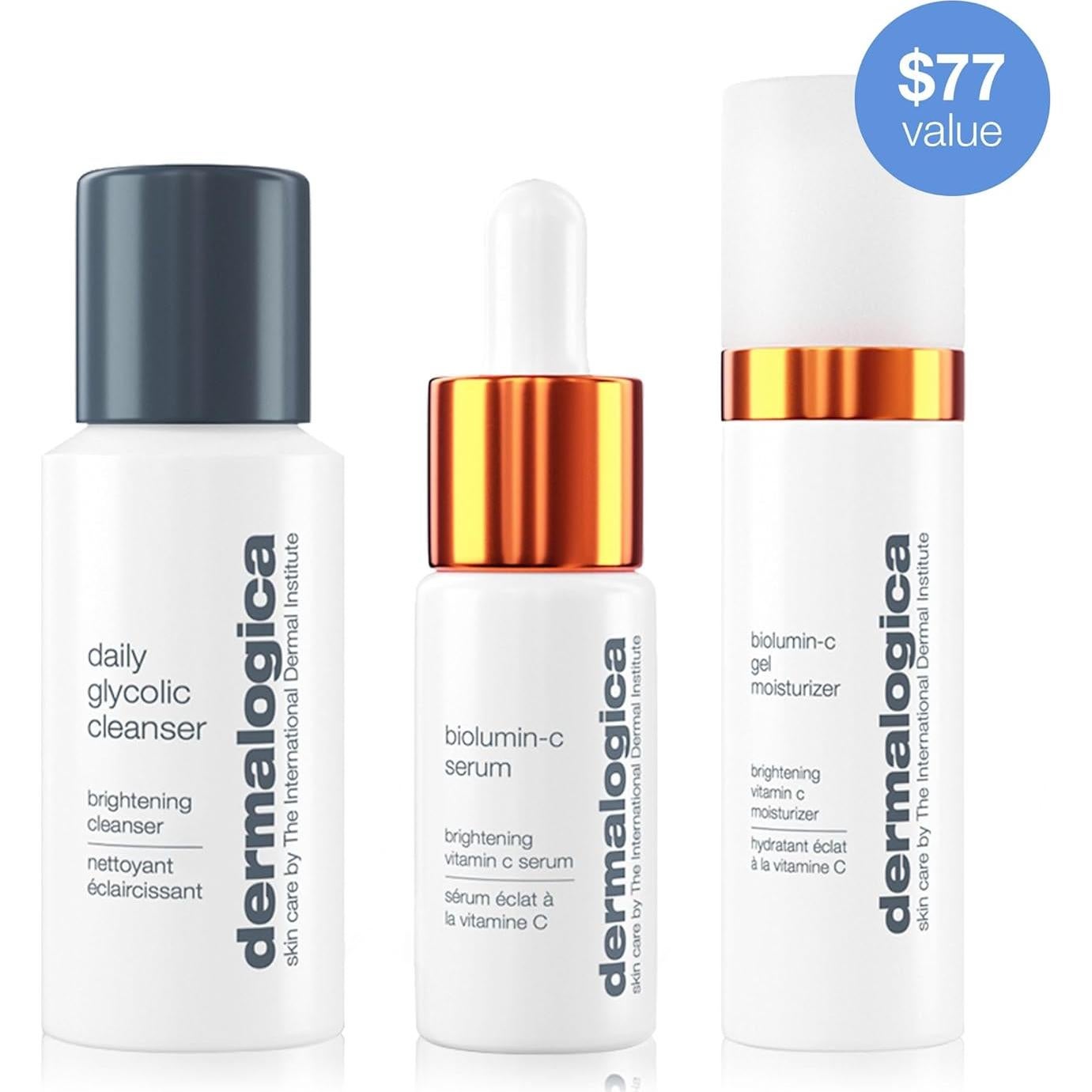 Kit de Cuidado Facial Dermalogica - Suero, Hidratante y Limpiador