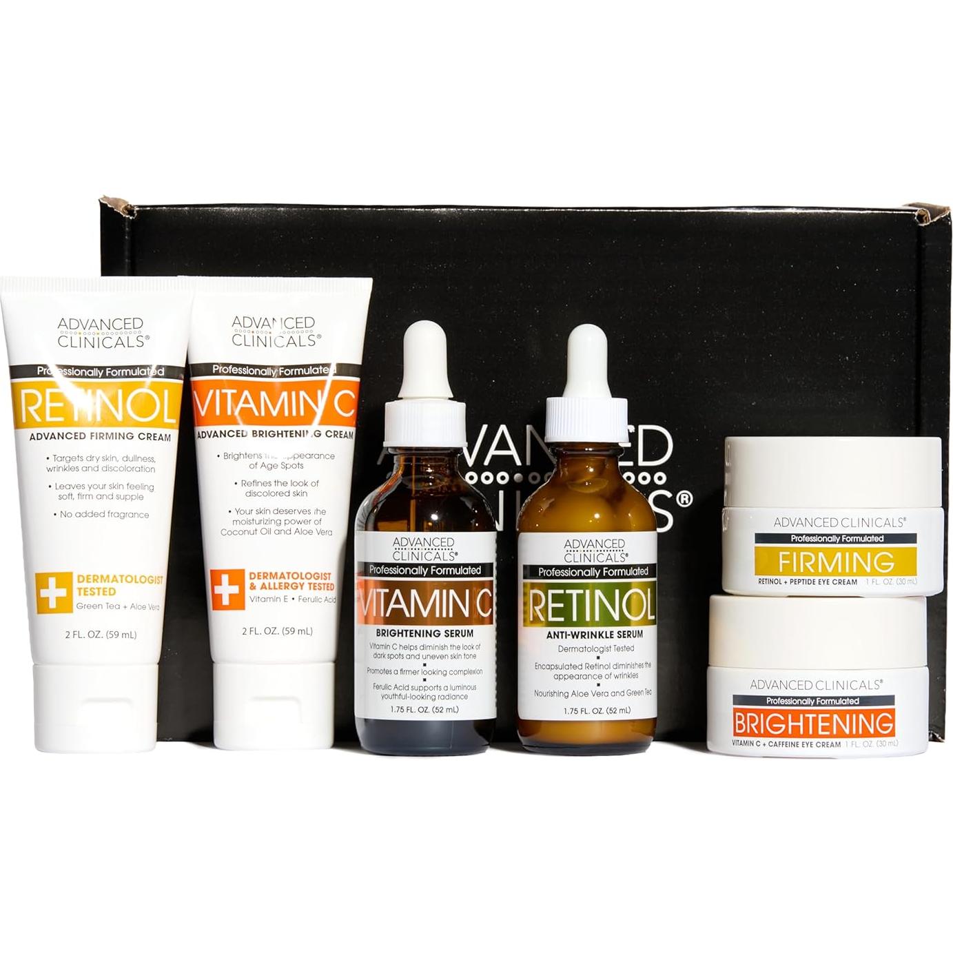 Set de Cuidado de la Piel Advanced Clinicals 6 Piezas Antienvejecimiento