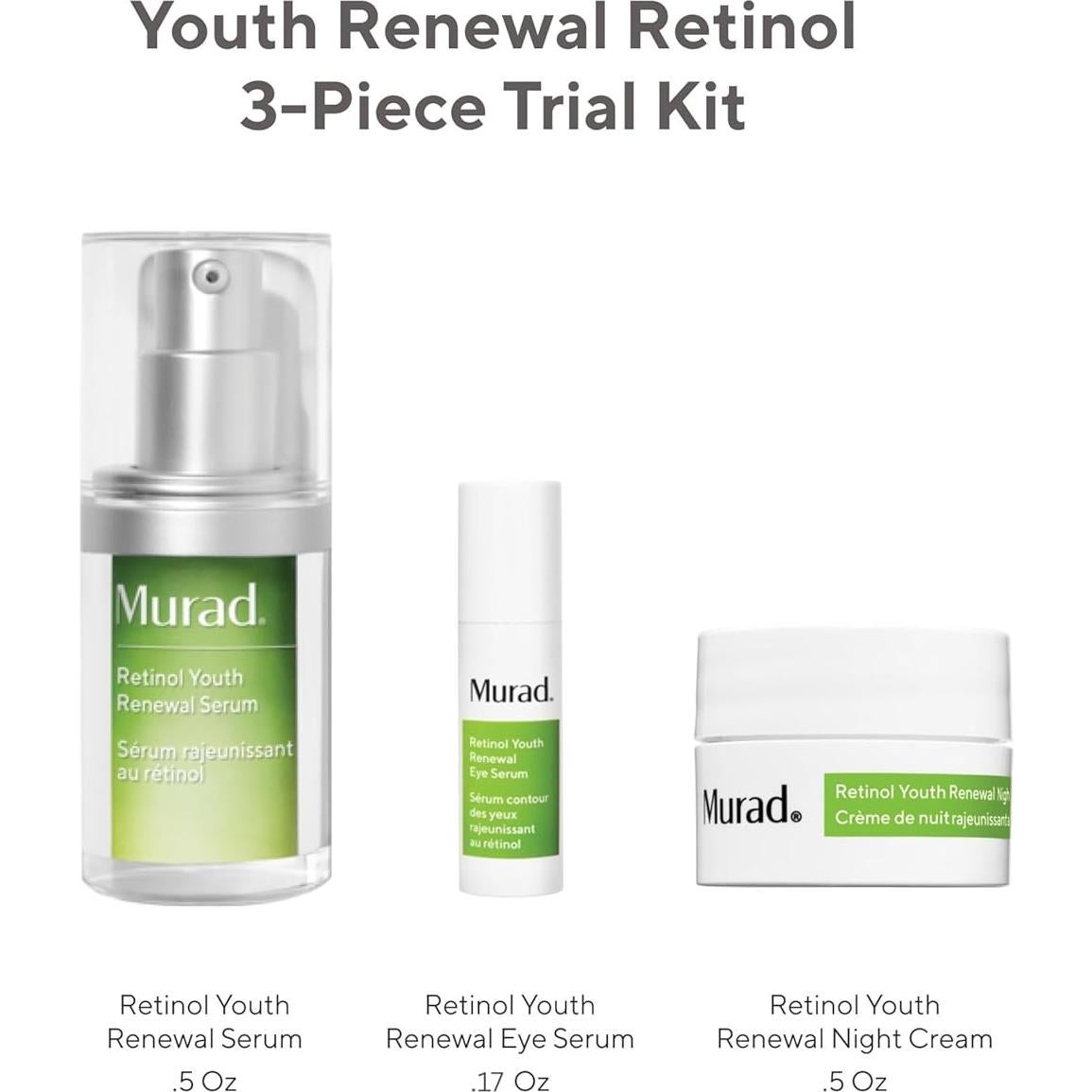 Kit Antienvejecimiento Murad - Suero y Crema Retinal 18.68cm