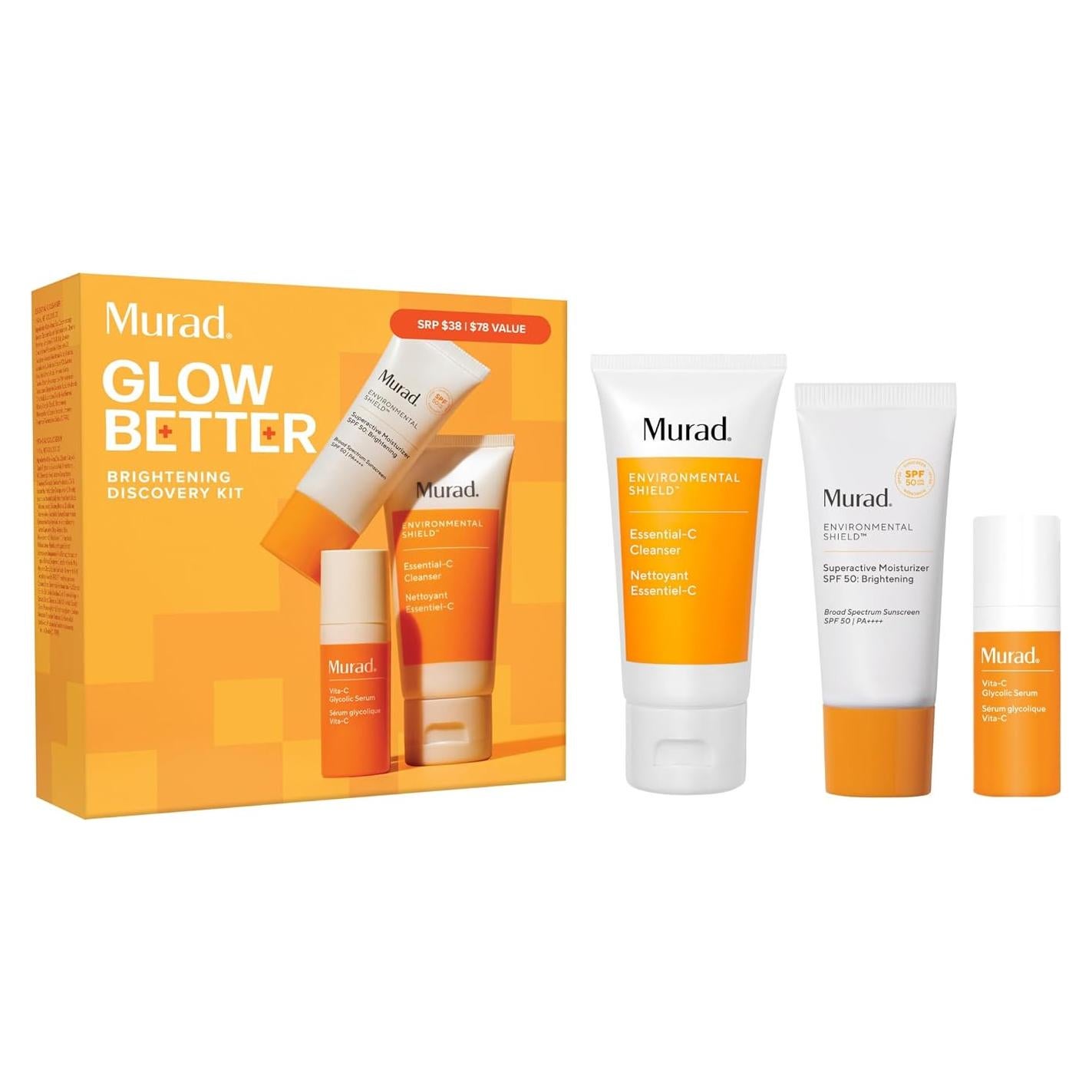 Kit de Cuidado de Piel Murad Brighten - 3 Piezas con Vitamina C