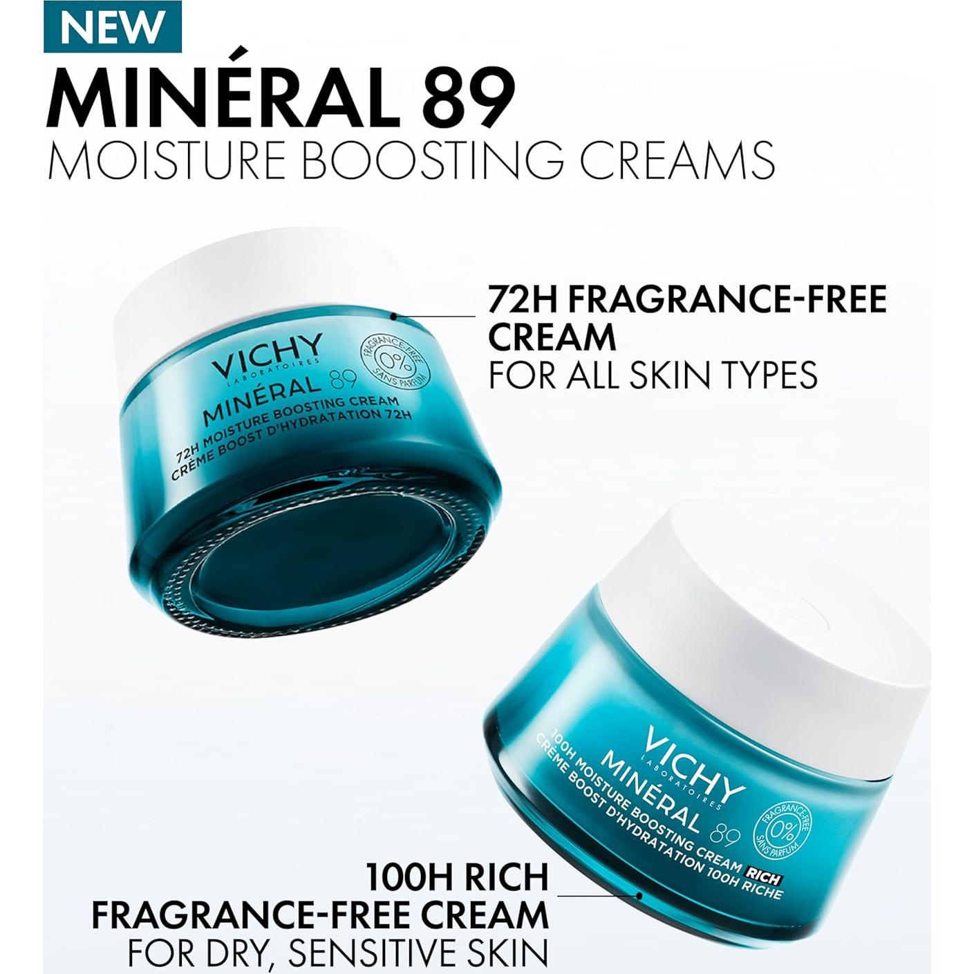 Vichy Mineral 89 Crema Hidratante Sin Fragancia 47.6g