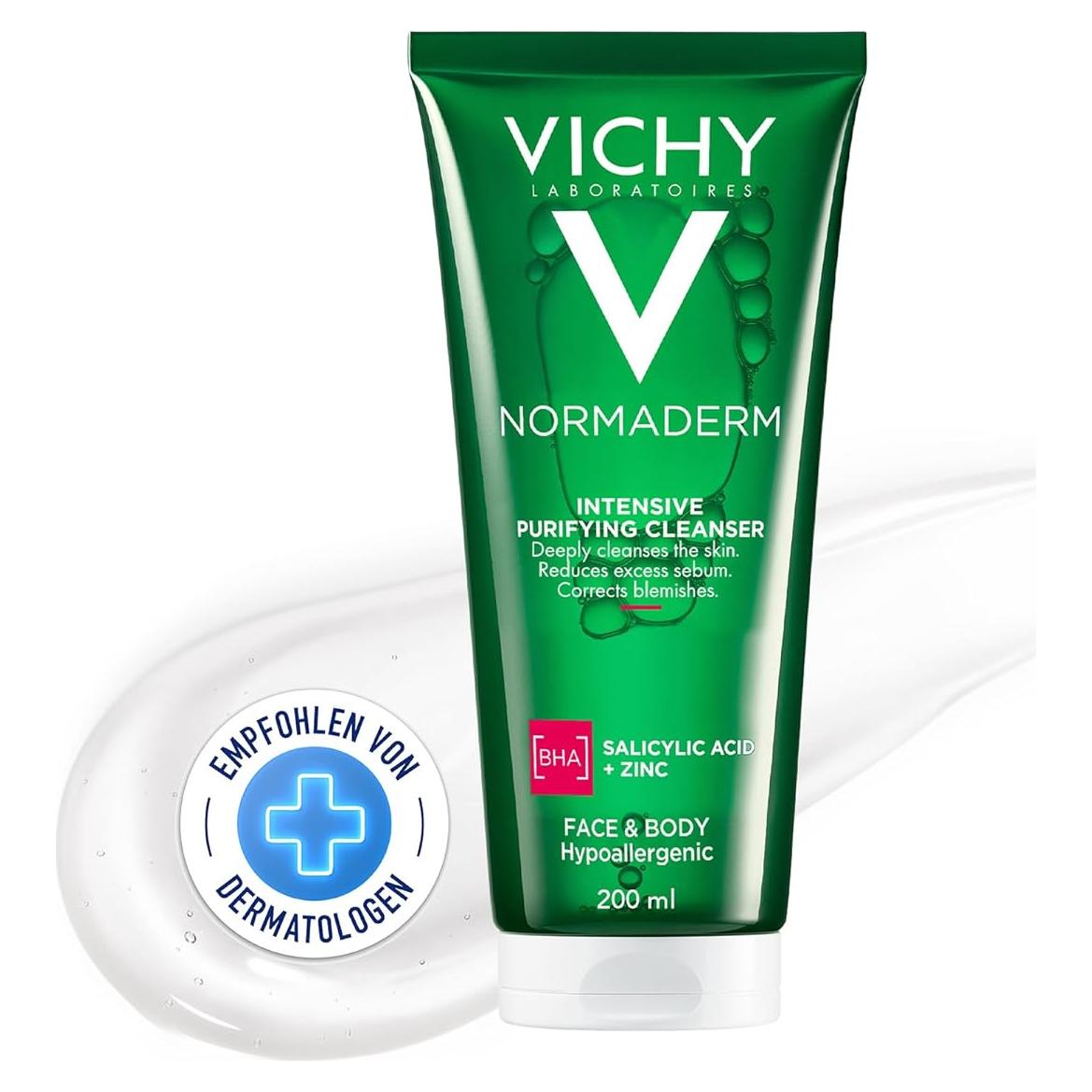 Limpiador Facial Vichy Normaderm 199ml Ácido Salicílico Piel Grasa