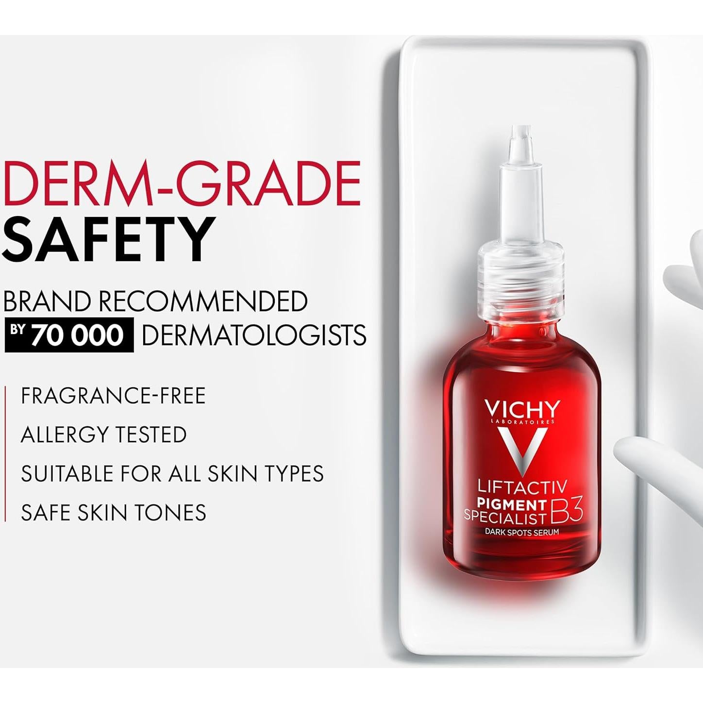 Suero Facial Vichy LiftActiv B3 30 ml - Niacinamida 8% y Ácido Glicólico