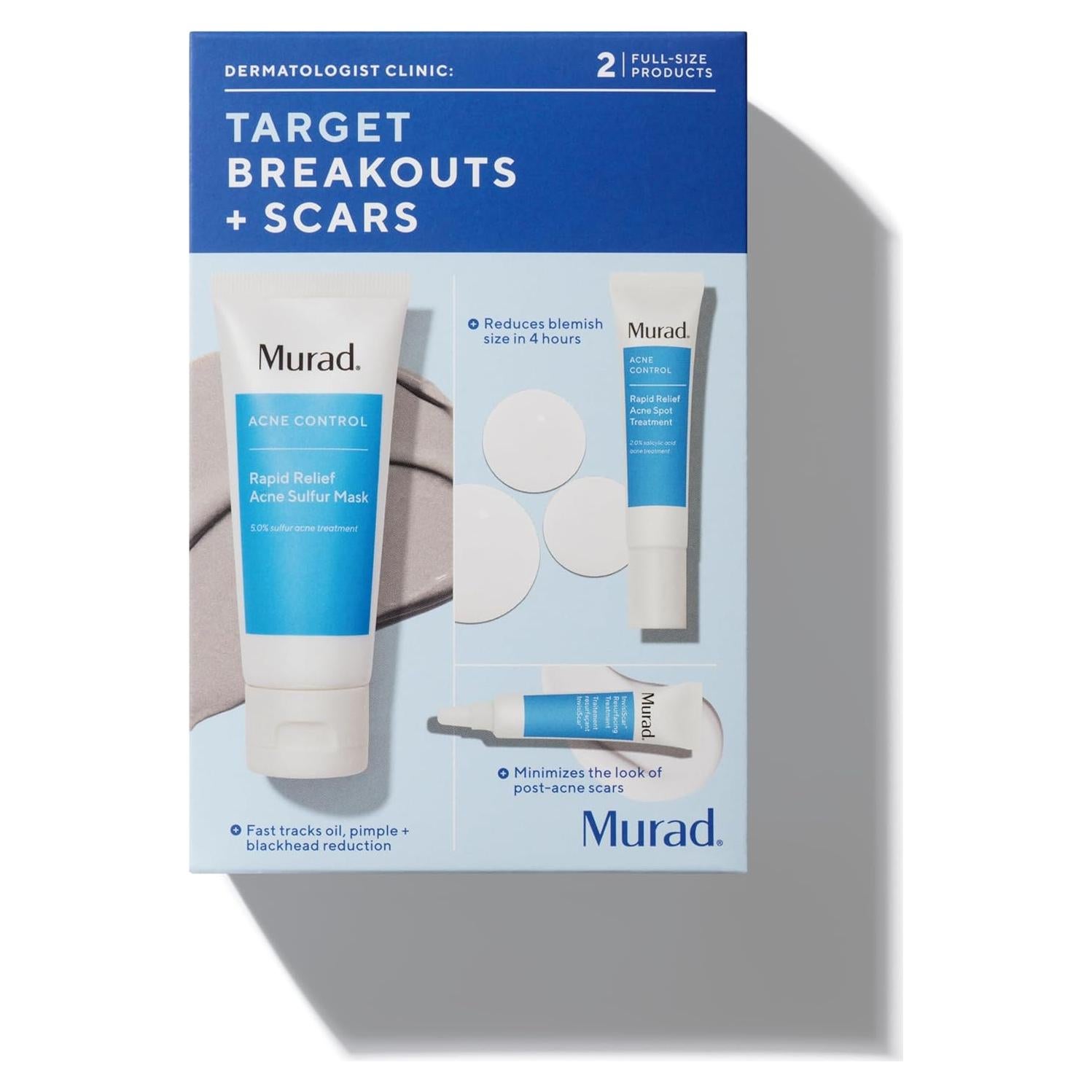 Tratamiento Facial Murad 3 Piezas para Acné y Cicatrices