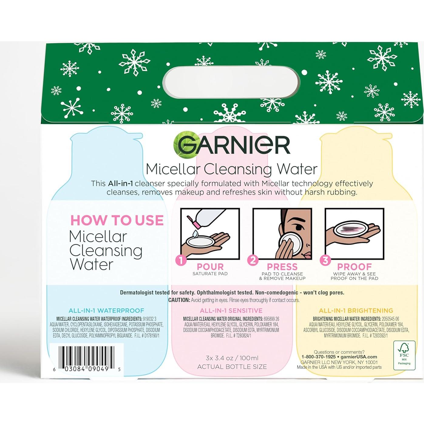 Set de Regalo Garnier SkinActive Agua Micelar 3x100ml