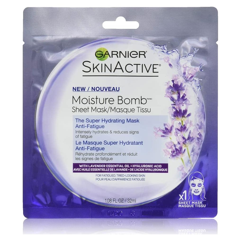 Mascarilla Facial Hidratante Garnier SkinActive Lavanda 30g