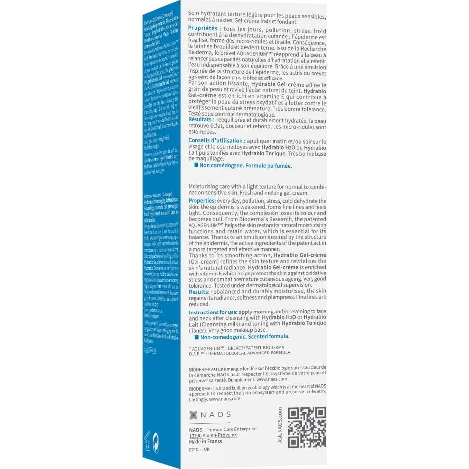 Crema Facial Hidratante en Gel Bioderma Hydrabio 39.5 ml