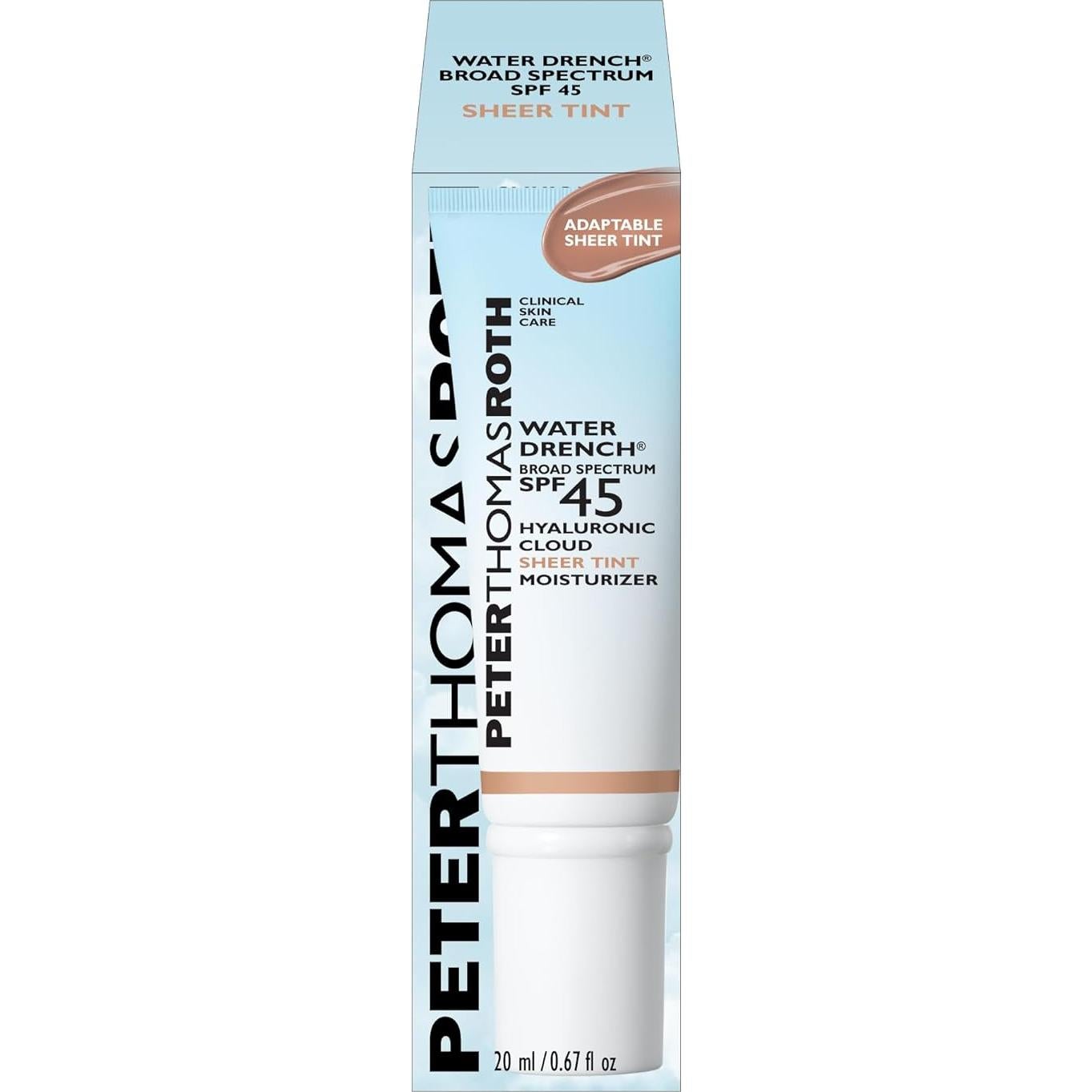 Hidratante Tinte Sheer Peter Thomas Roth SPF 45 19.84 ml