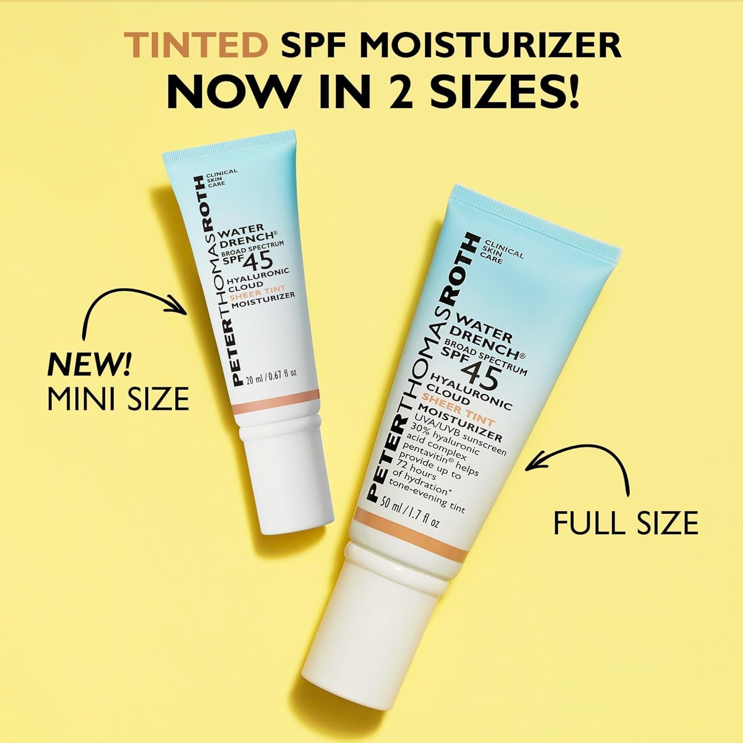 Hidratante Tinte Sheer Peter Thomas Roth SPF 45 19.84 ml