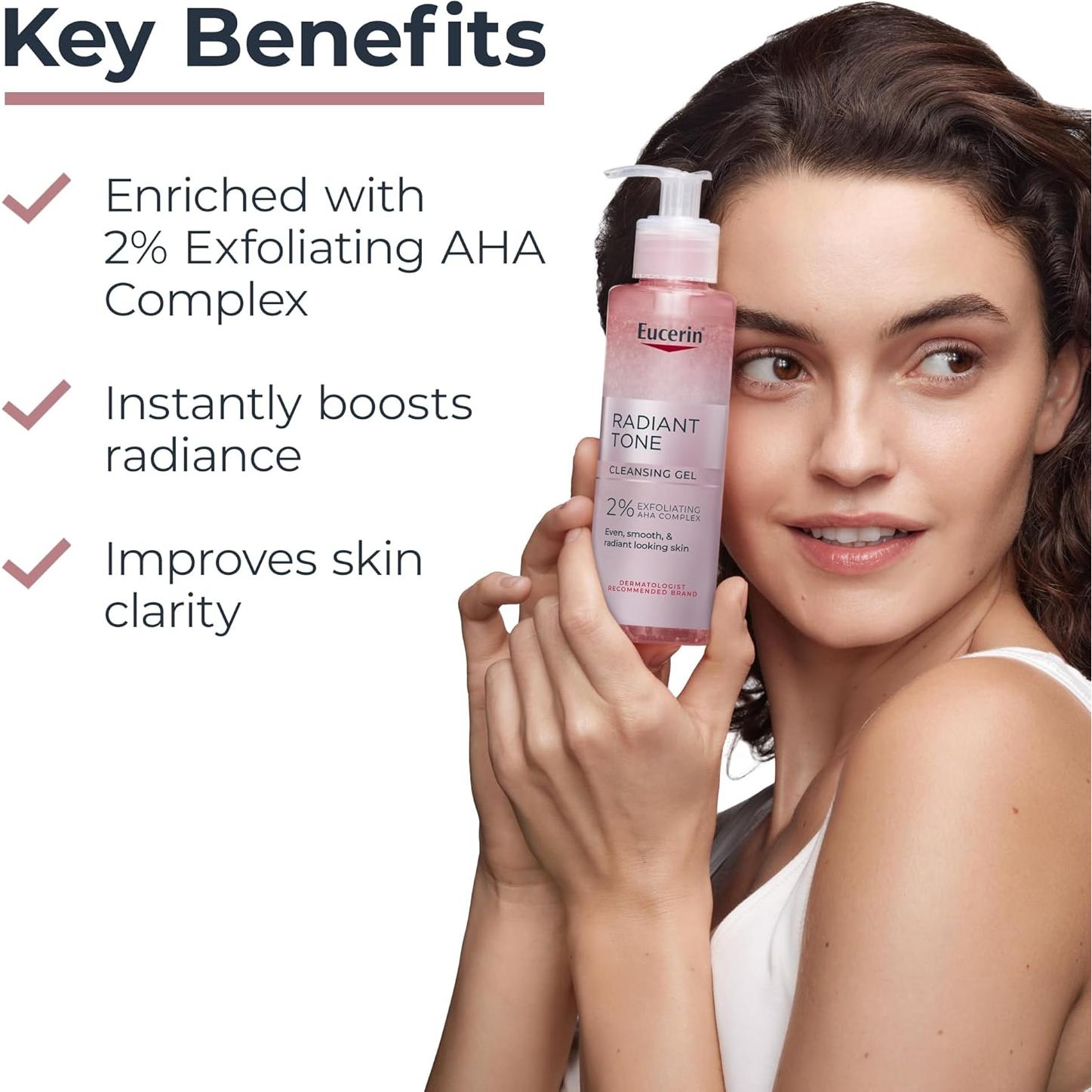 Eucerin Radiant Tone Suero + Gel Limpiador + Crema Nocturna