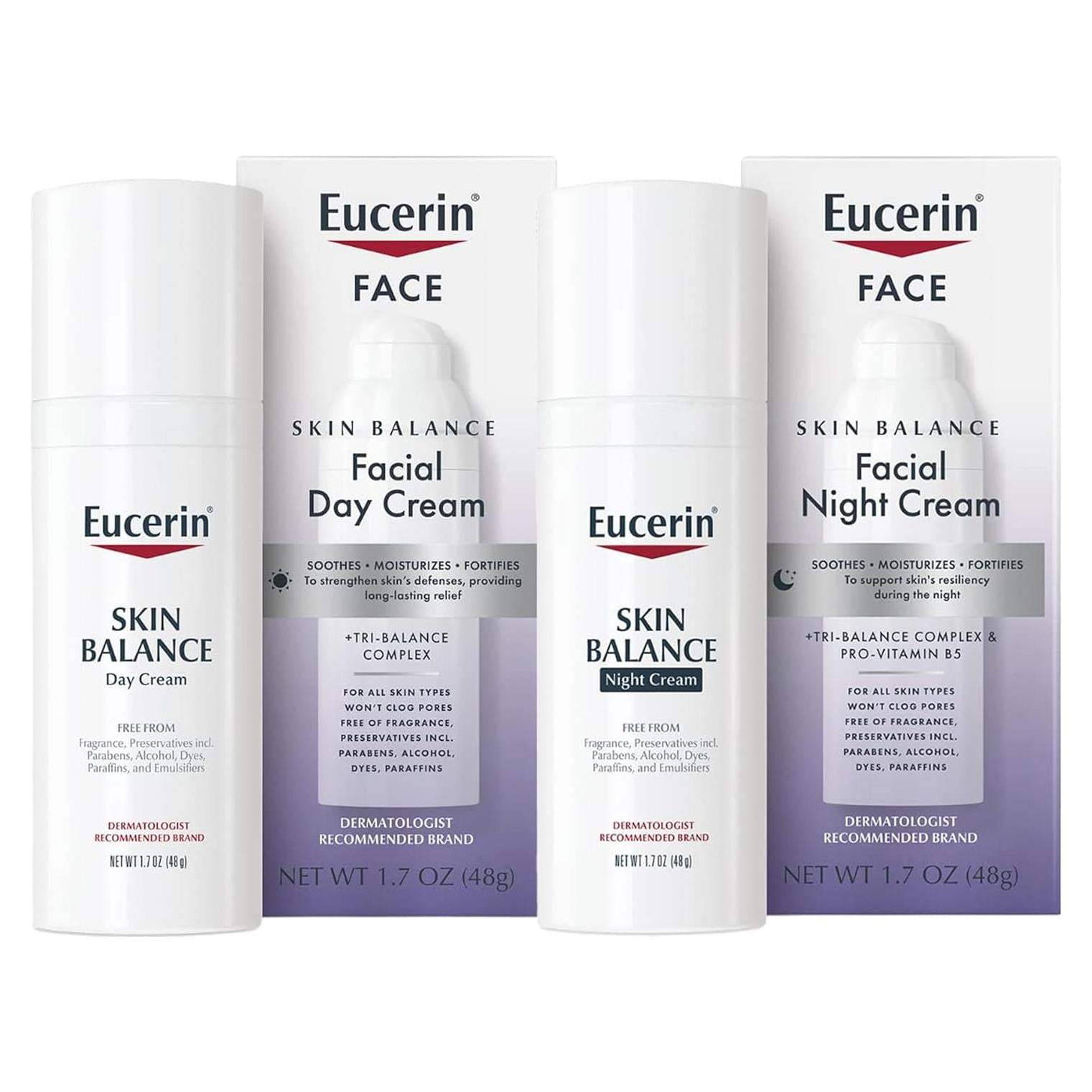 Conjunto Eucerin Skin Balance Crema Facial Día y Noche 96.4 g