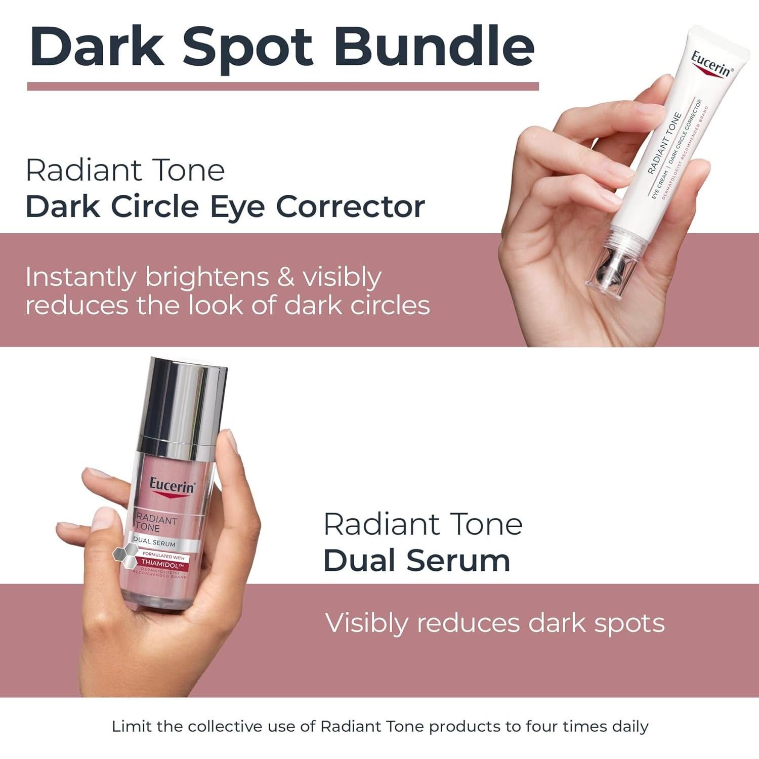 Eucerin Radiant Tone Suero y Crema para Ojos 30ml + 15ml