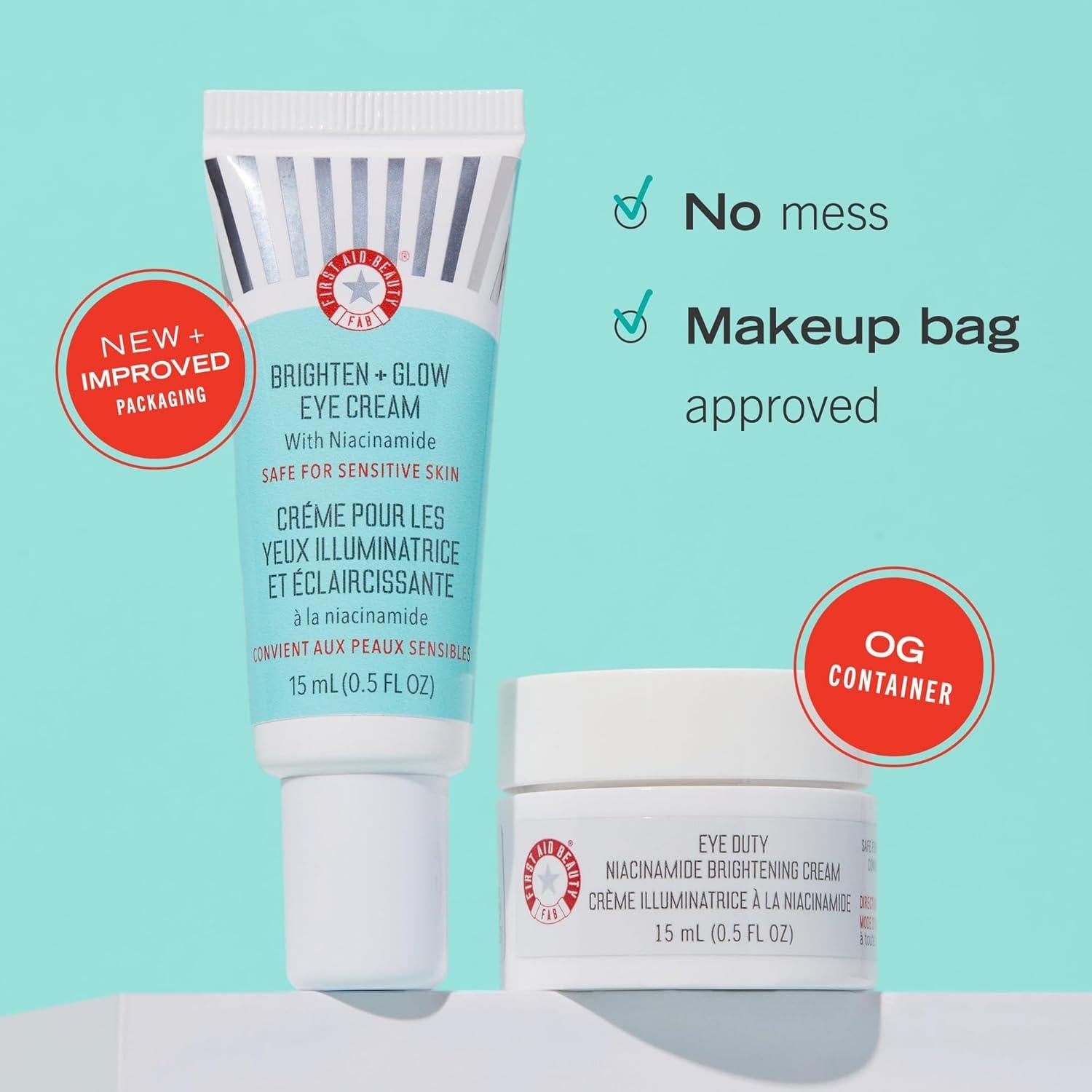 Crema para Ojos Iluminadora First Aid Beauty 14 g Niacinamida