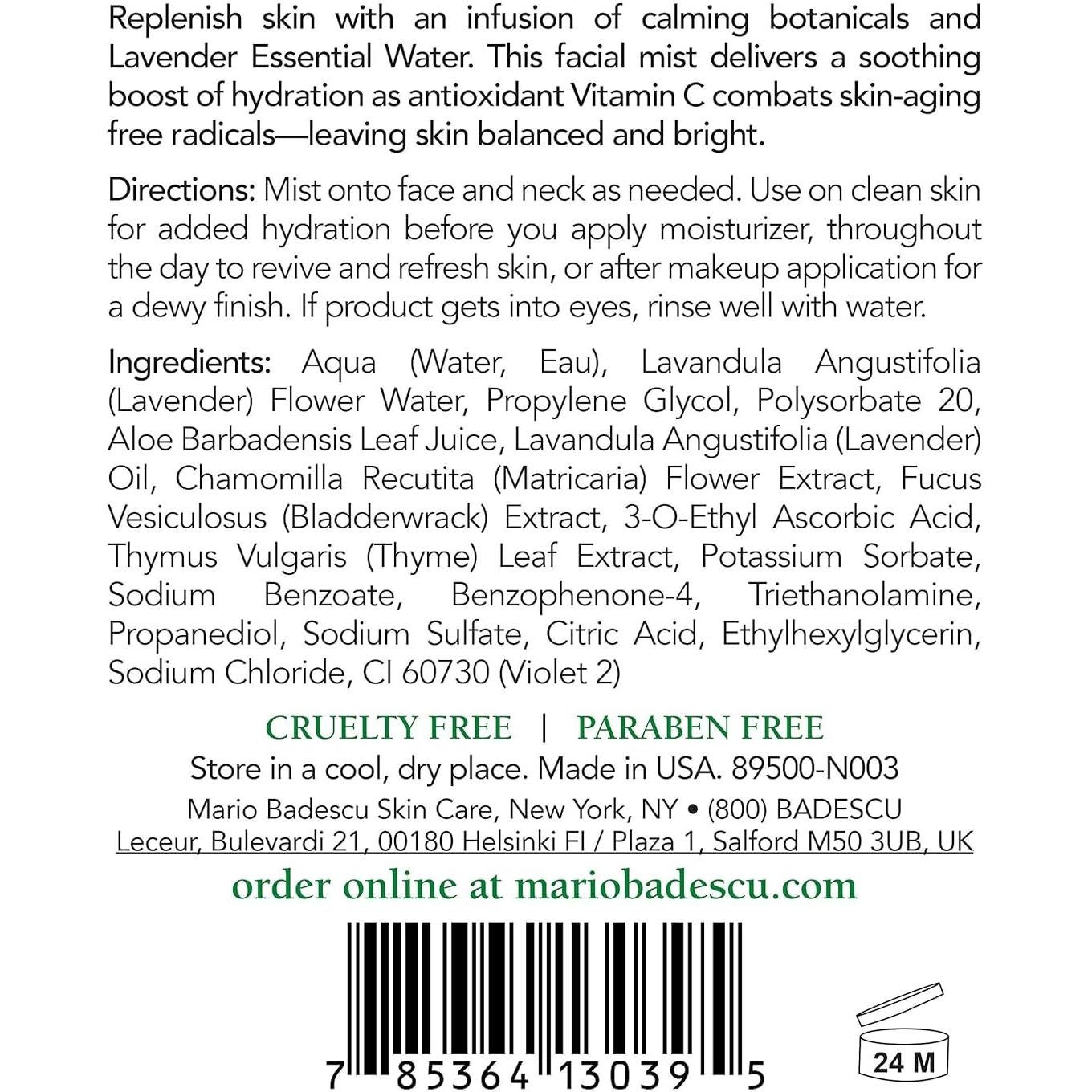 Duo de Spray Facial Mario Badescu 473 ml - Hidratante y Refrescante