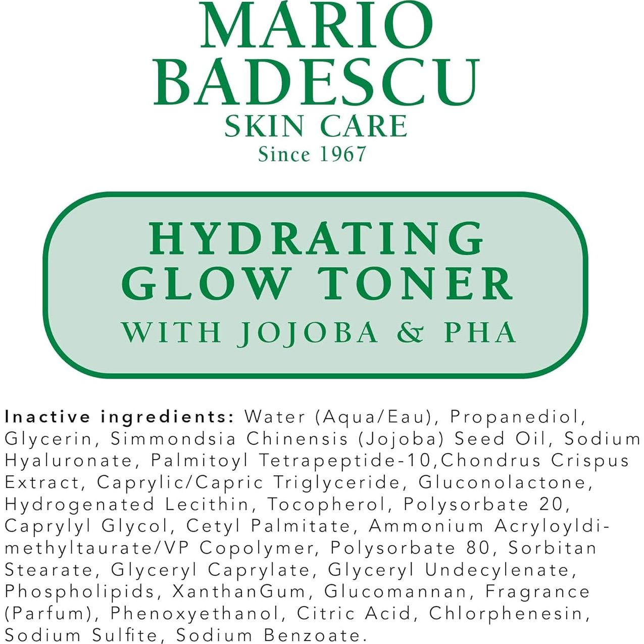 Tónico Hidratante Brillante Mario Badescu 200ml Jojoba PHA