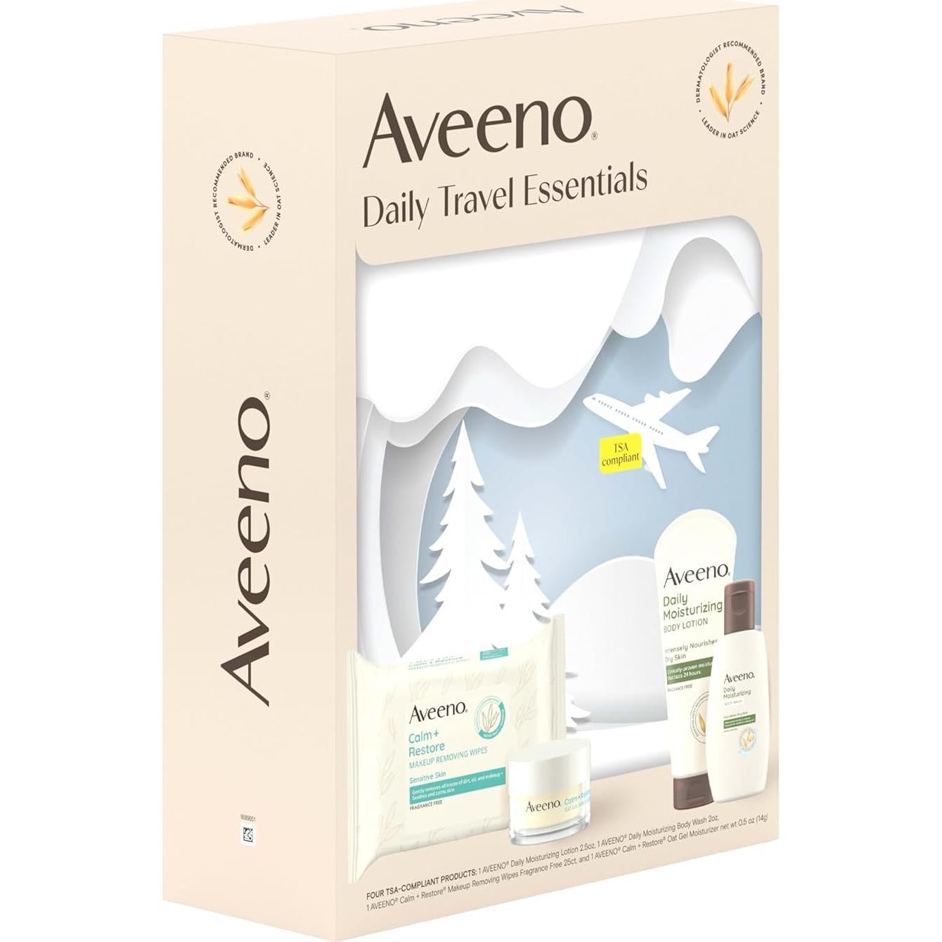 Set de Viaje de Cuidado de Piel Aveeno Daily - 4 Piezas