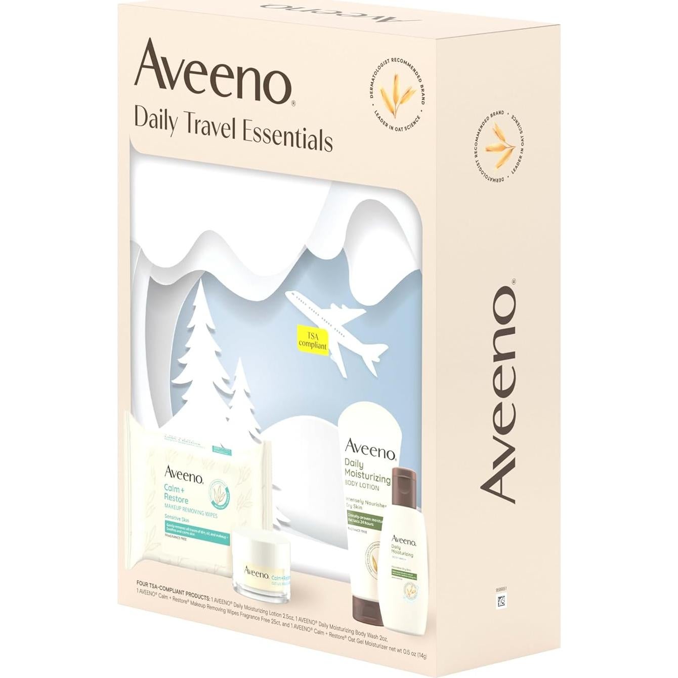 Set de Viaje de Cuidado de Piel Aveeno Daily - 4 Piezas