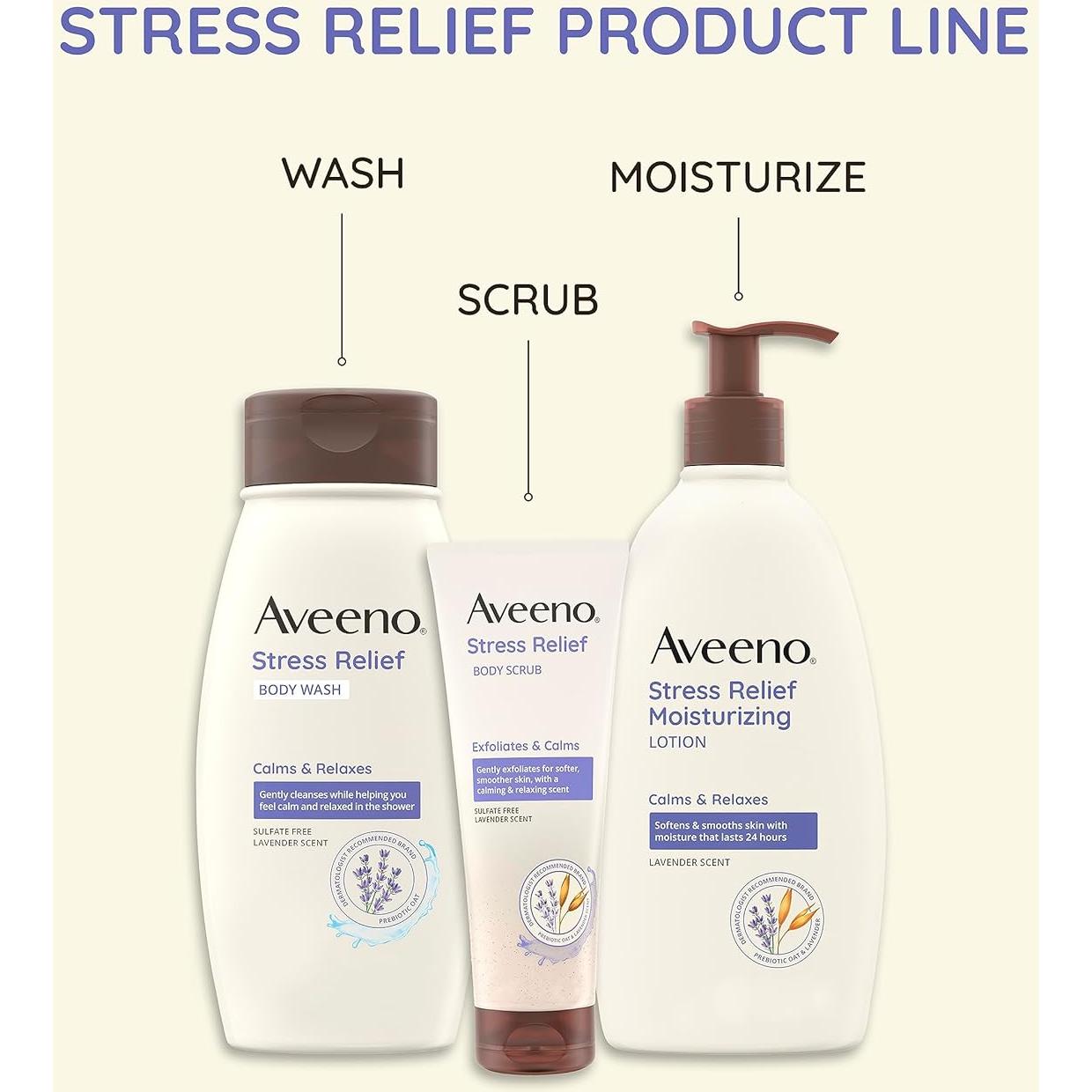 Paquete de Regalo Aveeno Alivio del Estrés 3 Piezas