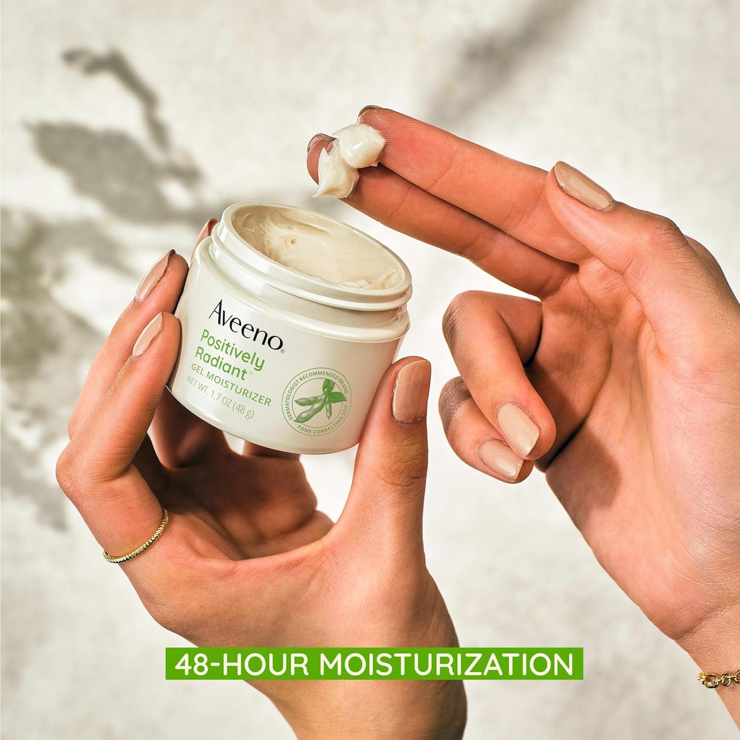 Hidratante Facial en Gel Aveeno 48g - Ácido Hialurónico y Soja