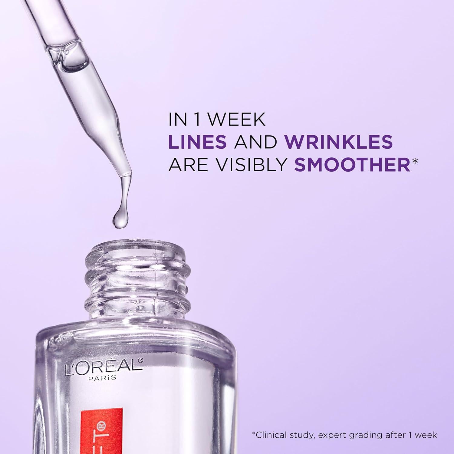 Kit Anti-Envejecimiento L'Oreal Paris: Suero Hialurónico 1.5% y Retinol 0.3%