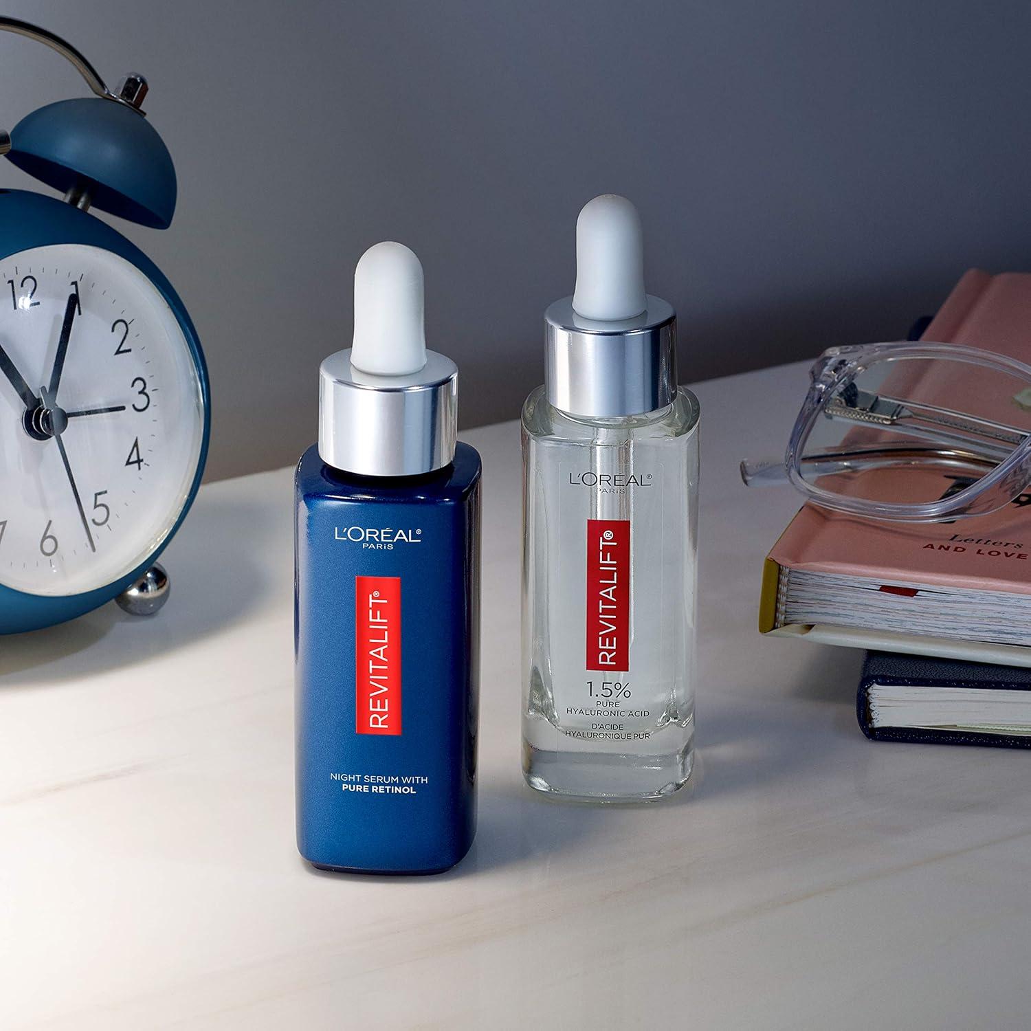 Kit Anti-Envejecimiento L'Oreal Paris: Suero Hialurónico 1.5% y Retinol 0.3%