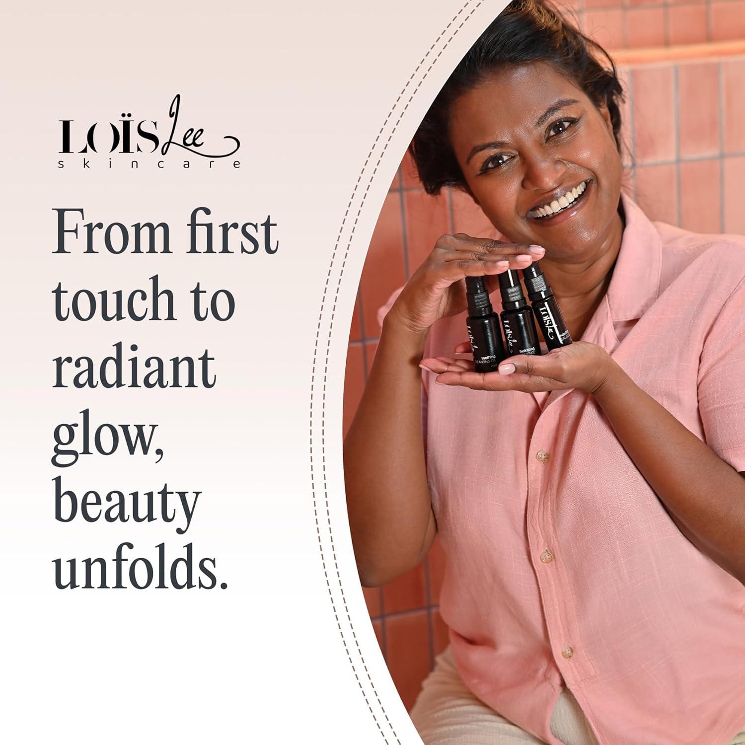 Set de Cuidado de la Piel Lois Lee - Aceite Limpiador, Esencia y Aceite de Belleza - Kit Facial Natural