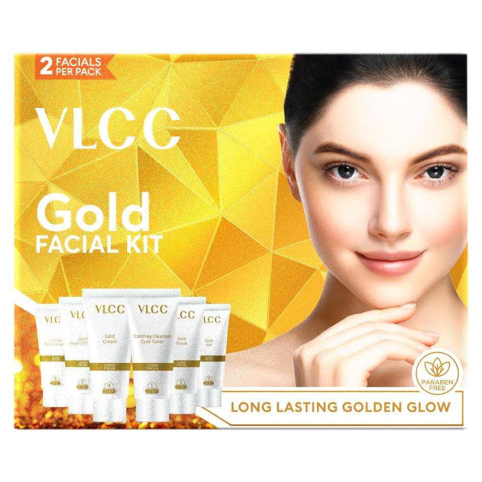 Kit Facial de Oro VLCC - Tratamiento de 6 Pasos