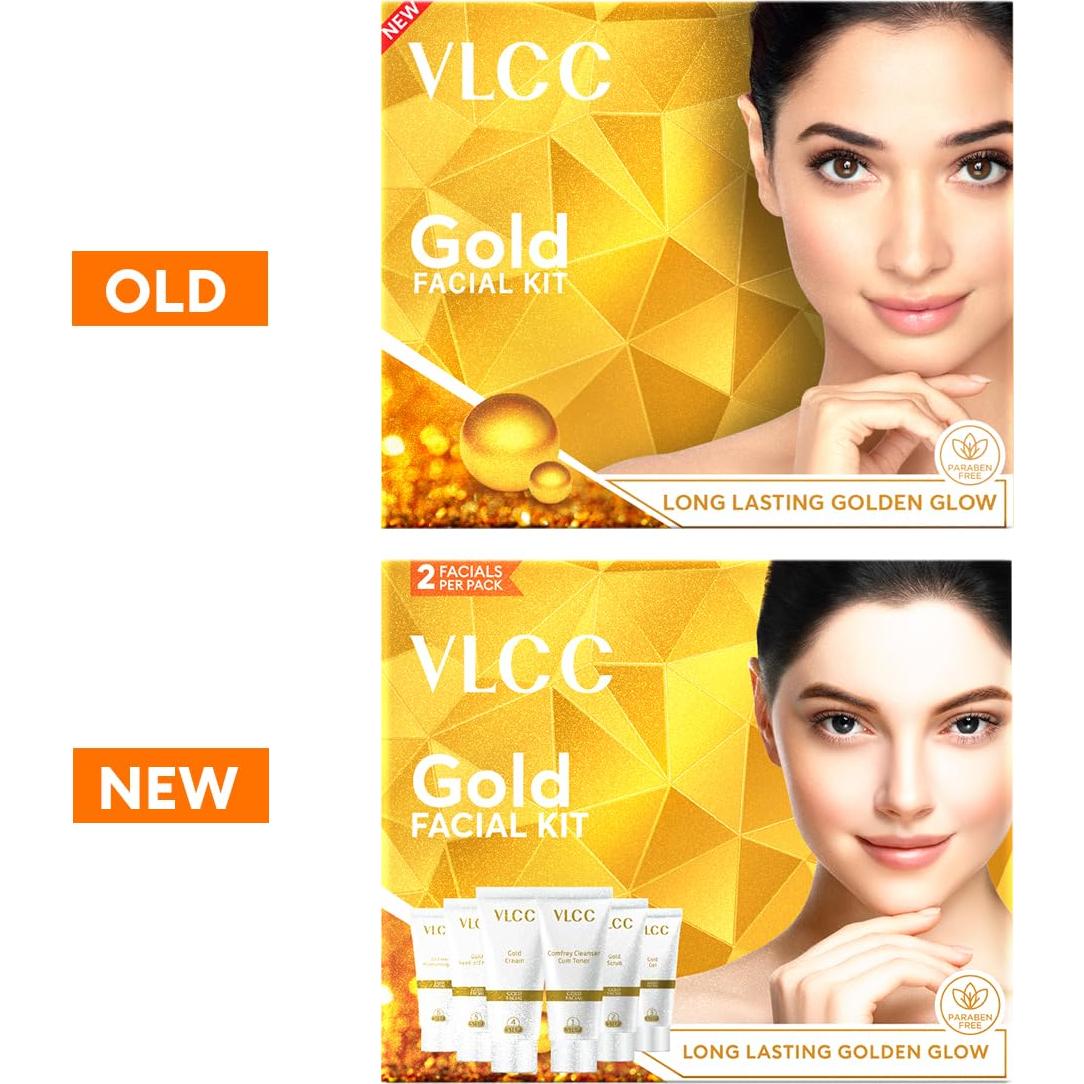 Kit Facial de Oro VLCC - Tratamiento de 6 Pasos