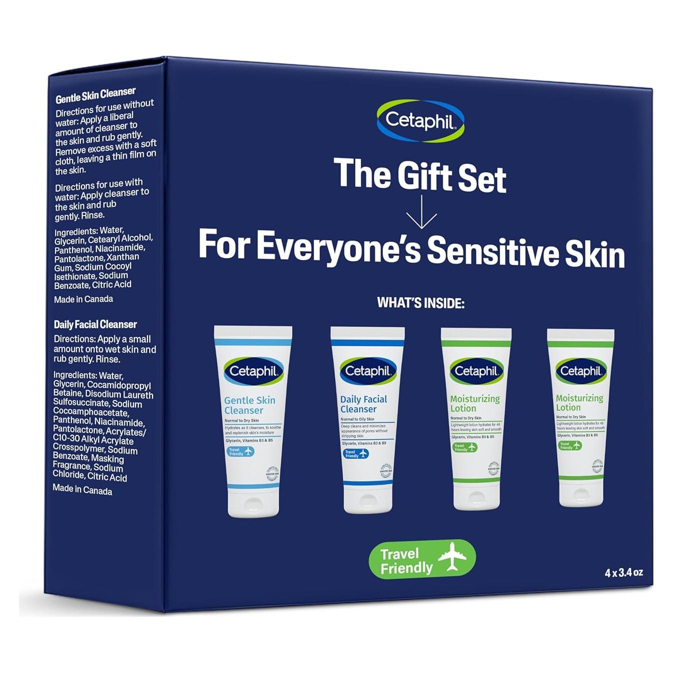 Juego de Cuidado de la Piel CETAPHIL para Piel Sensible 4 x 100ml