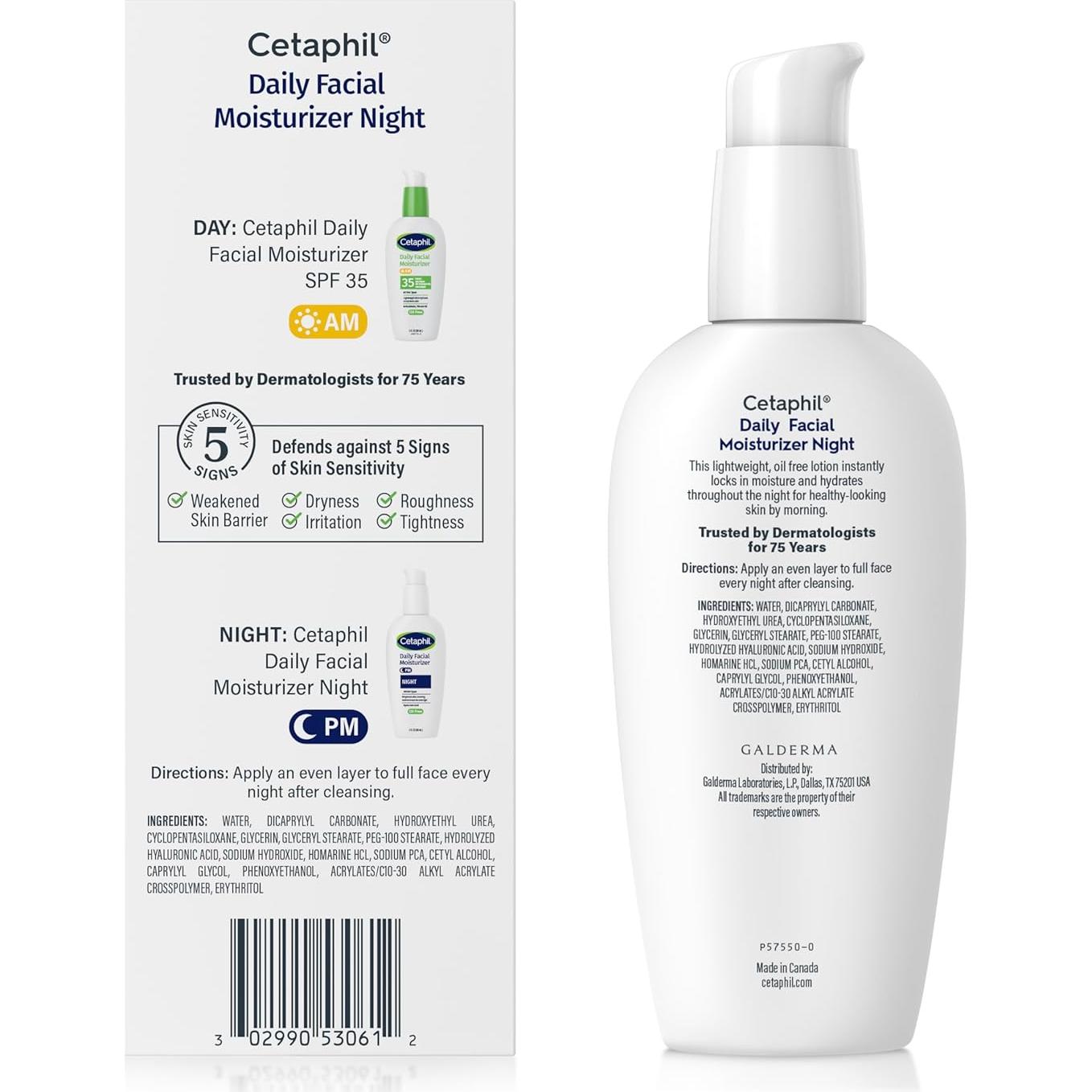 Cetaphil Hidratante Nocturno Facial 85g - Piel Sensible